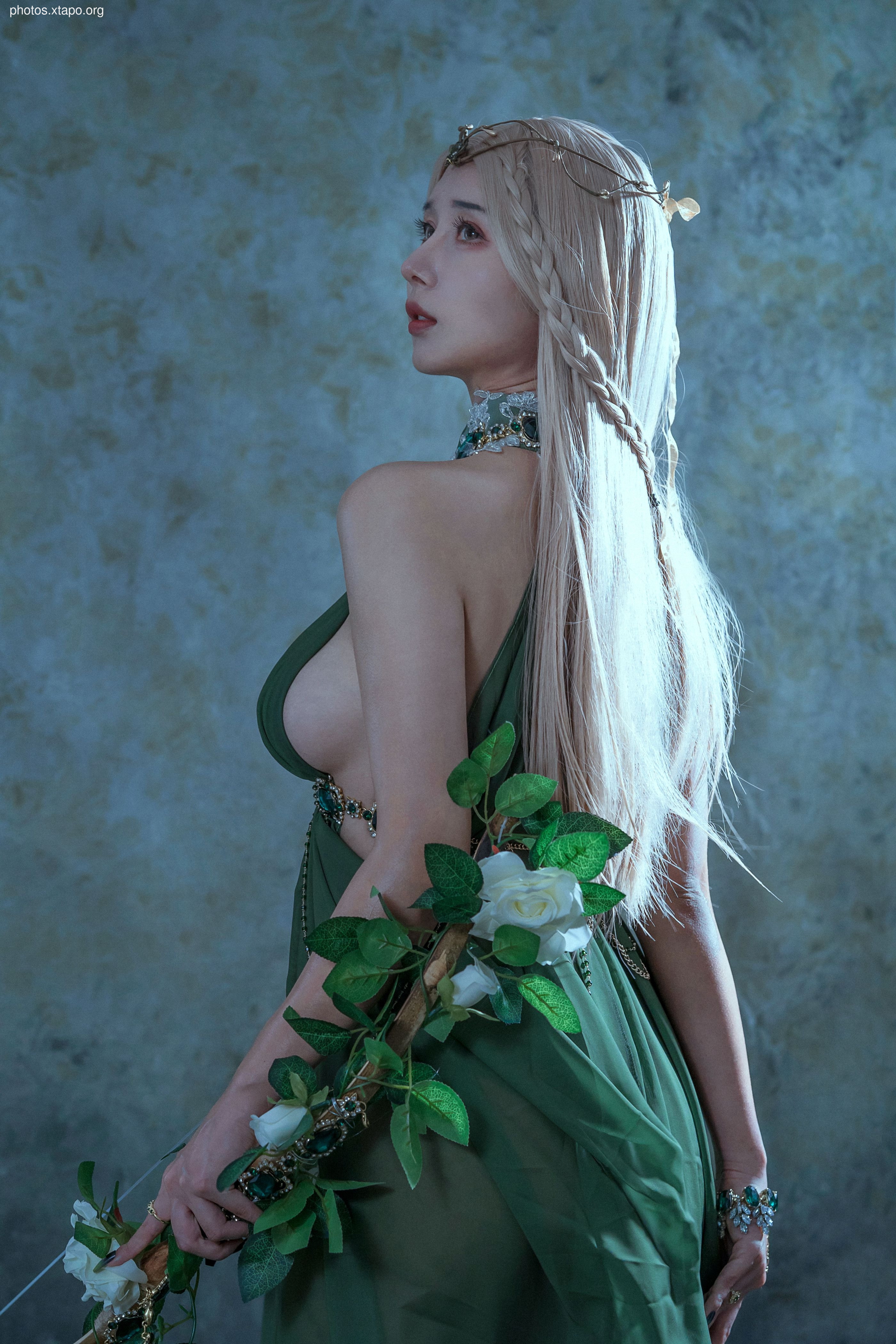 Yunxi Creek Milk Peach Tourmaline-Malachite Peacock