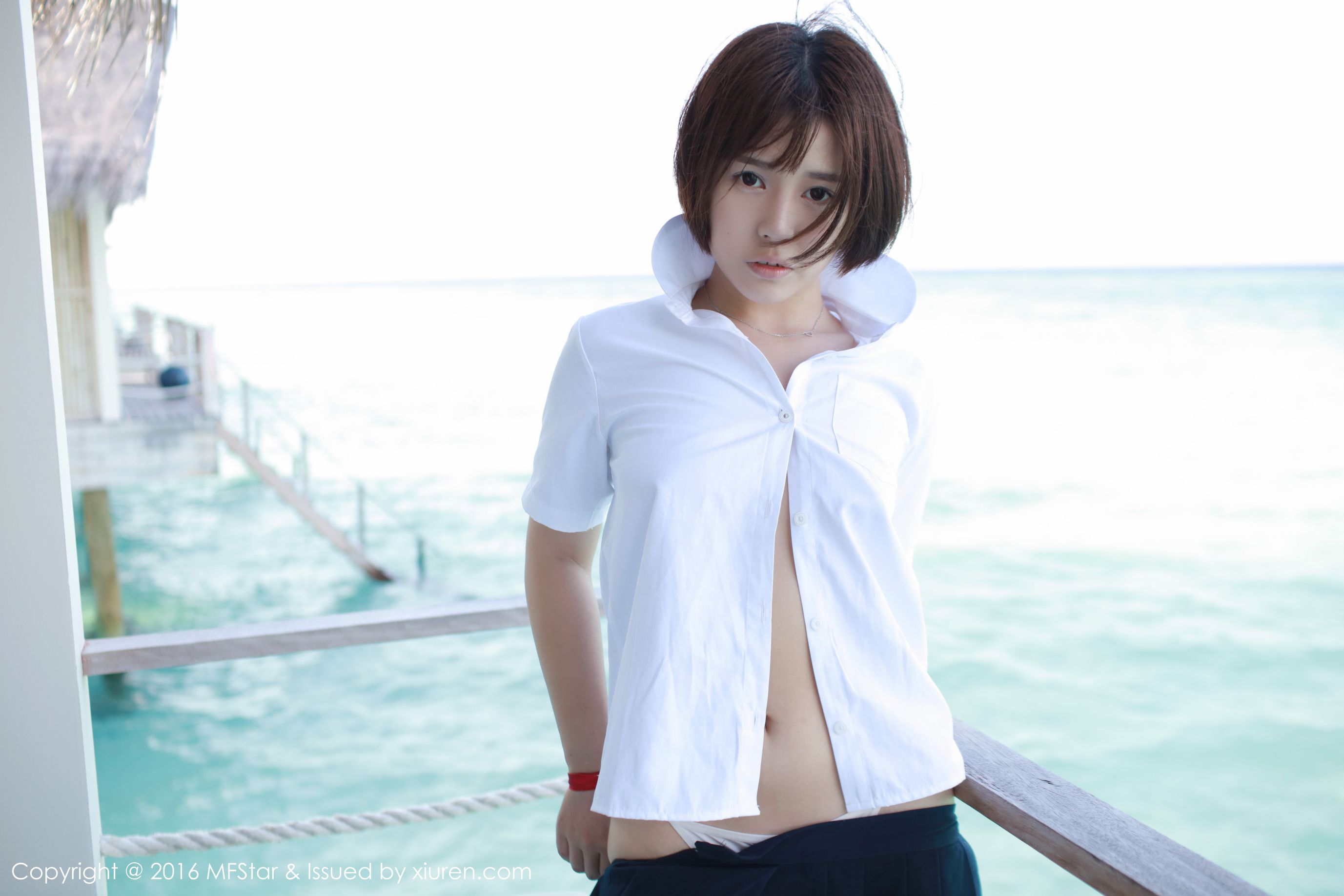 Evelyn Erri's Maldives Travel BikiniPerspective SkirtStudent Clothing Model Academy MFSTAR Vol.057