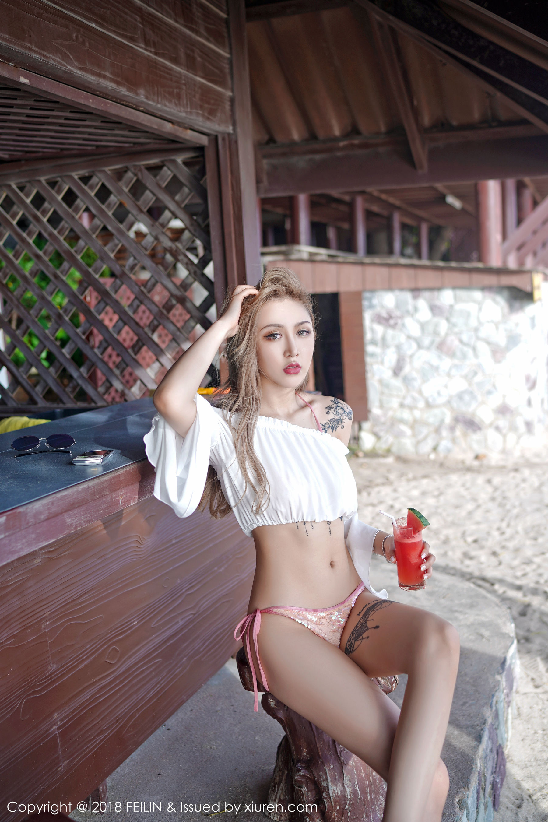 Han Grand VIA Bikini Wet 囡 Feilin Vol.136