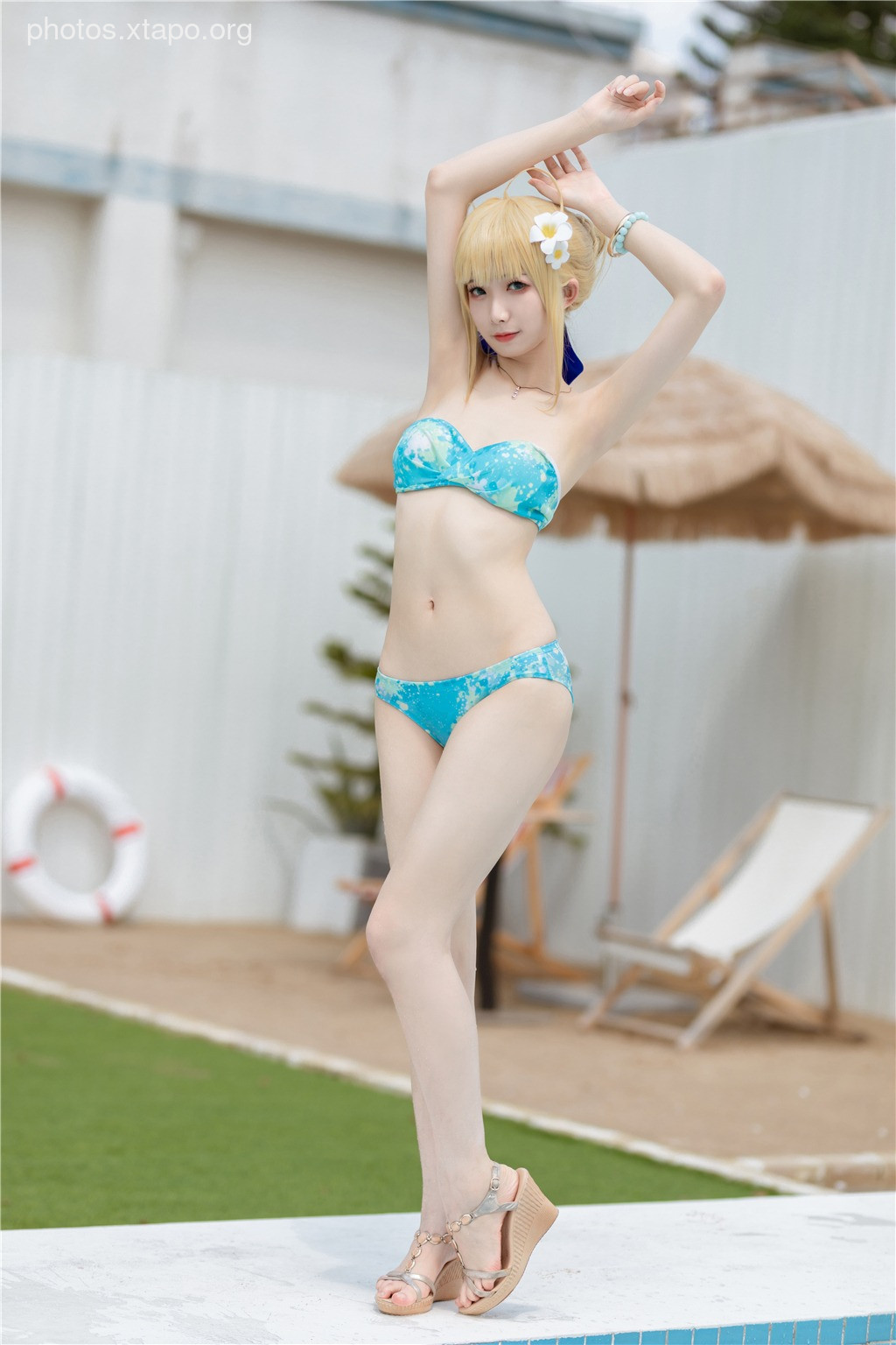 Frontier v - Artoria Pendragon Swimsuit 40P45M