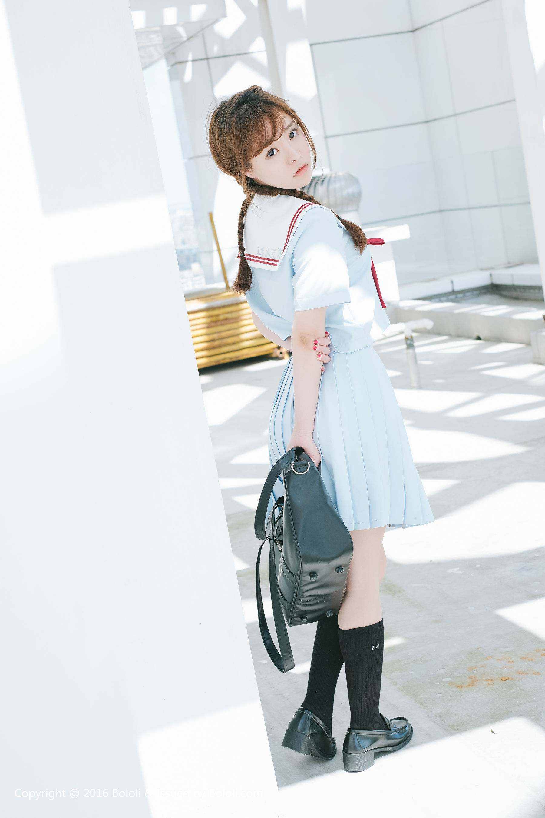 Liu Yanqi Japanese School Uniform Girl Qi Meng Culture KIMOE VOL.025