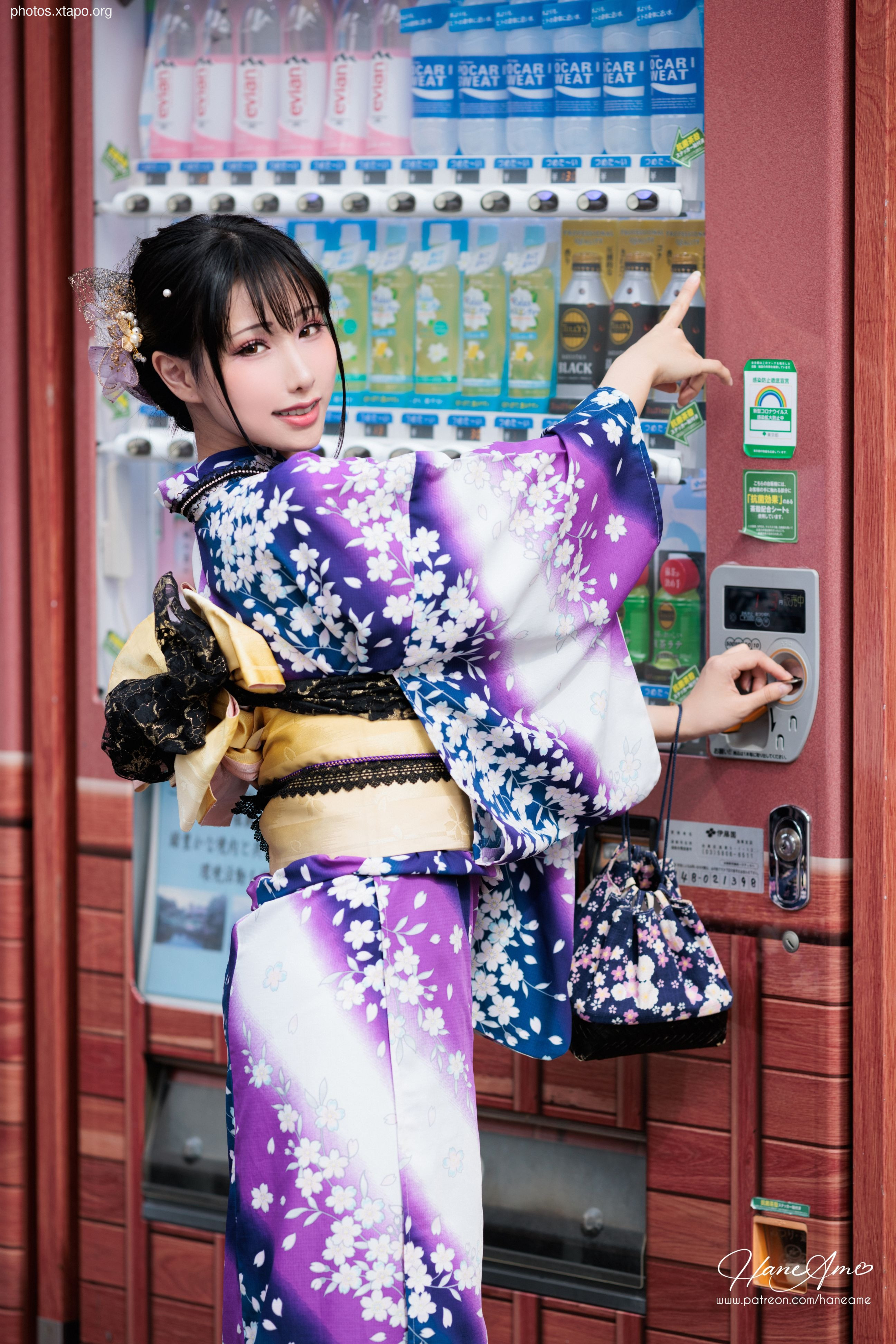 Violet summer yukata