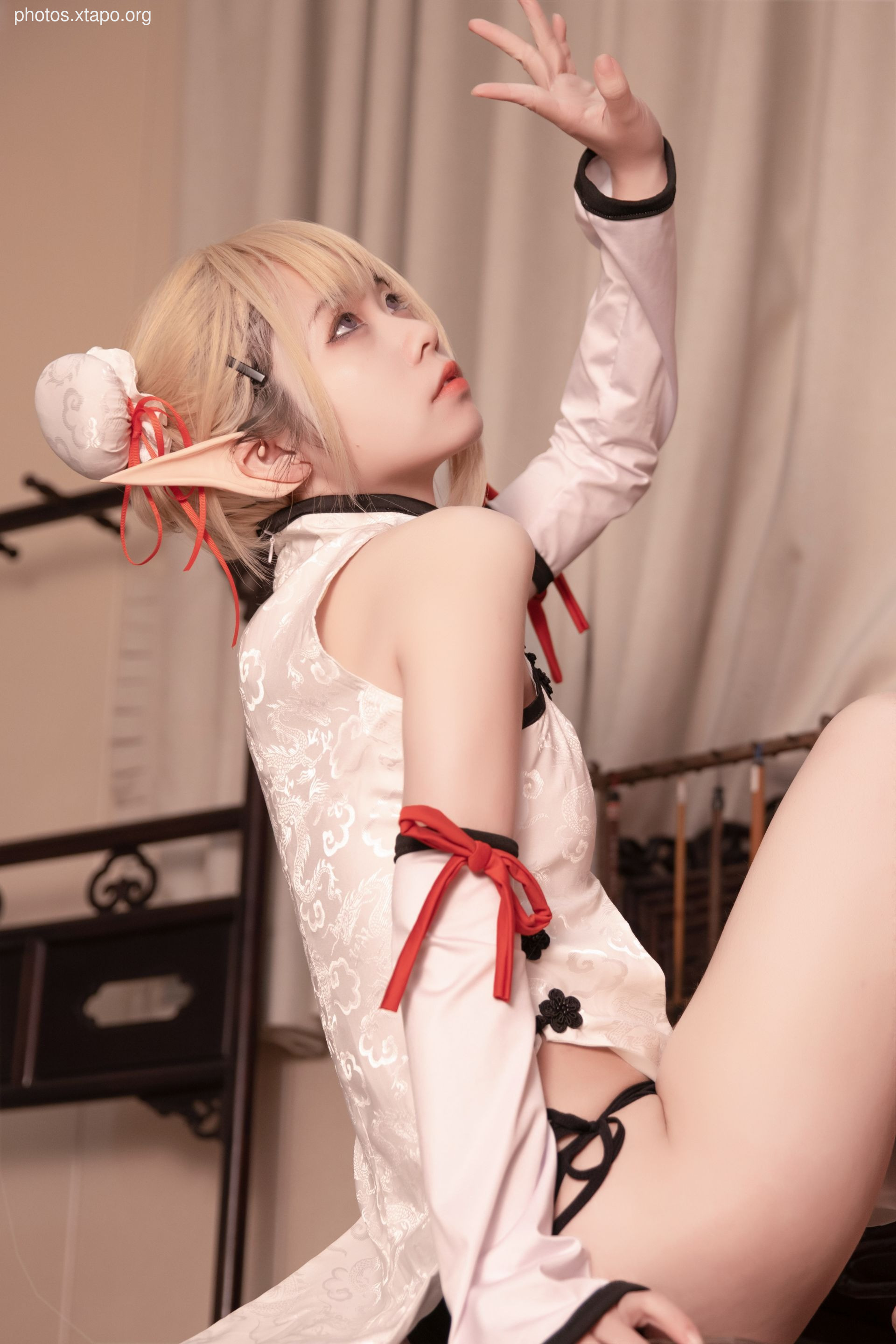 G44 will not hurt Shui Laner Bai Cheongsam 25P-300MB