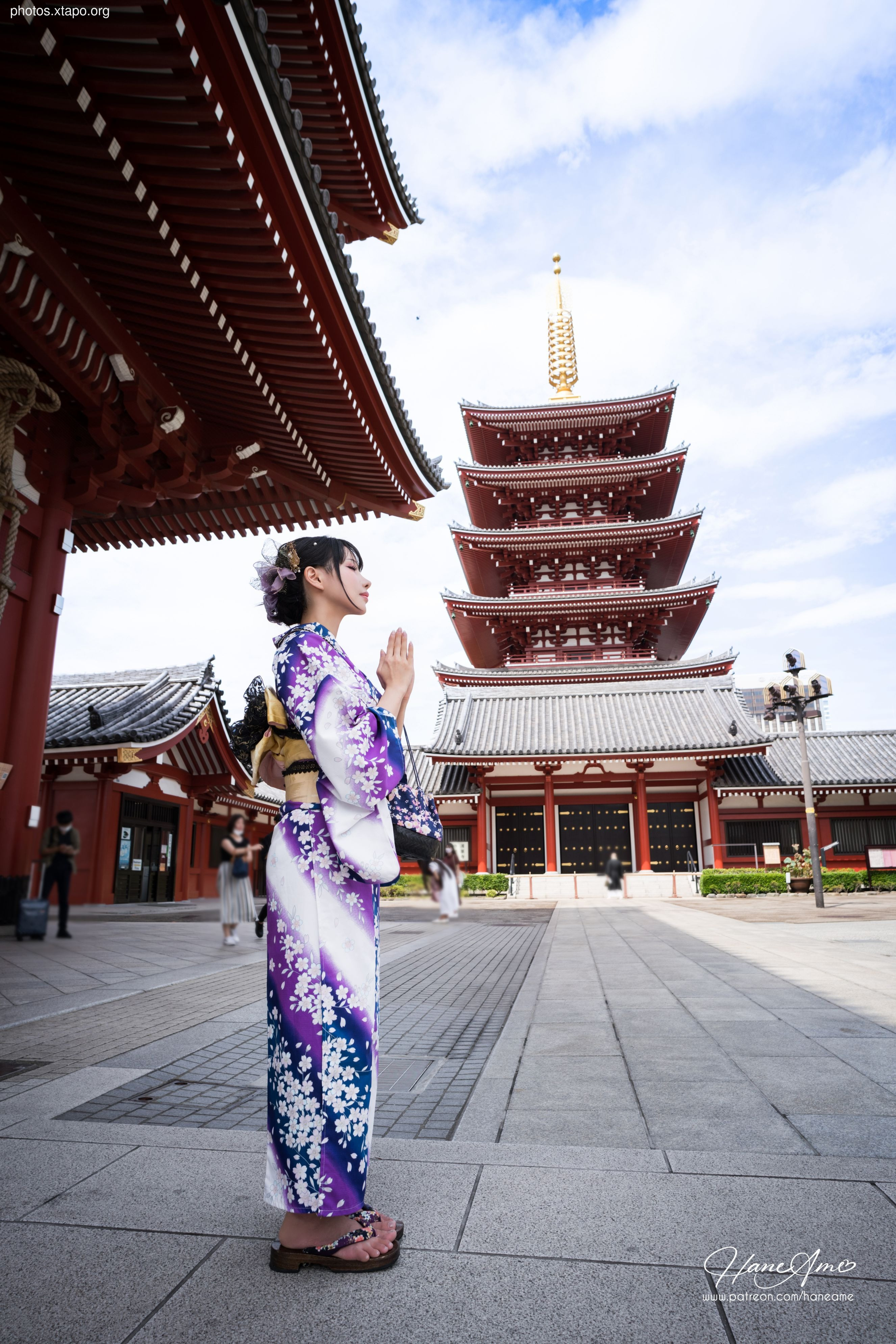 Violet summer yukata