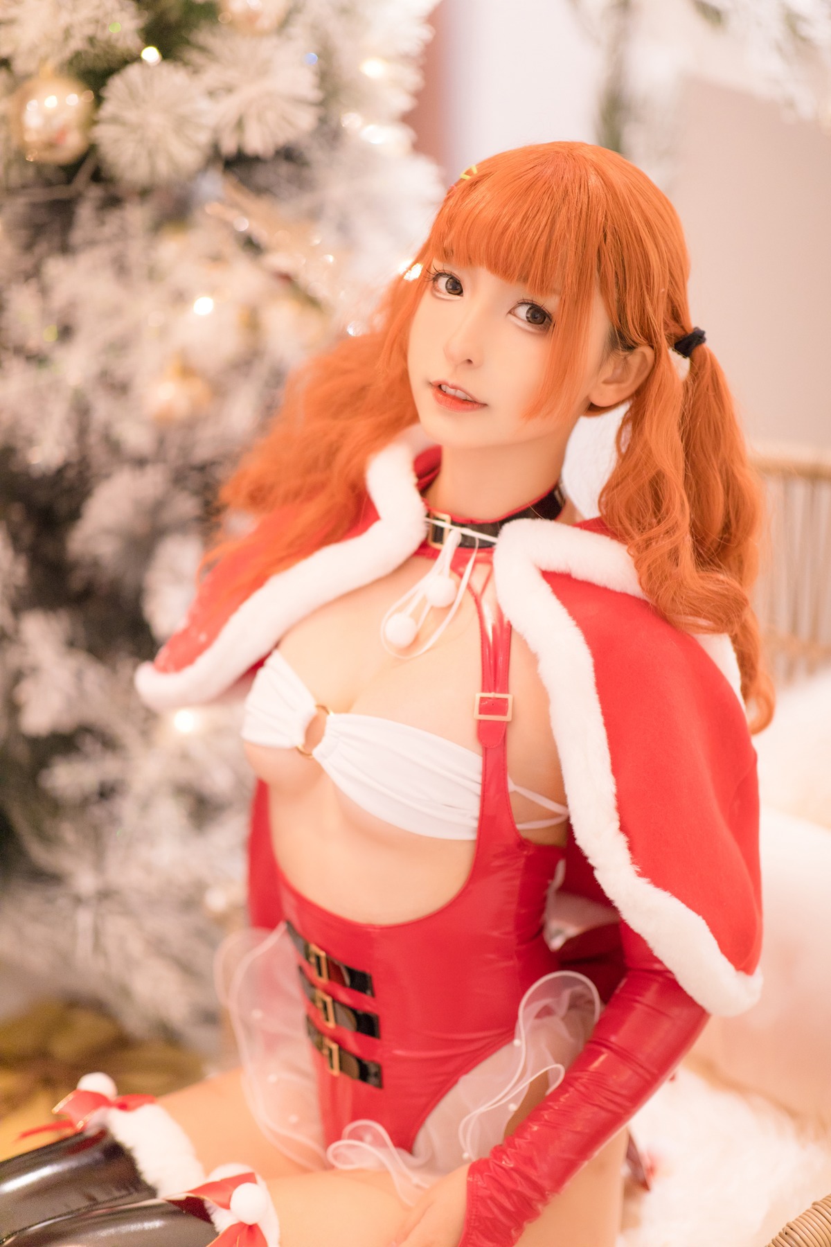 Kagurazaka Mafuyu Cosplay Christmas Queen 圣诞