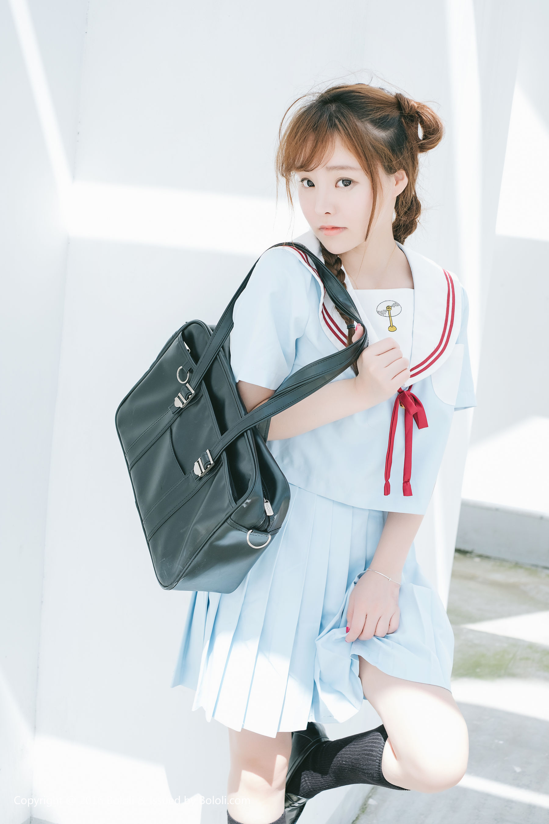 Liu Yanqi Japanese School Uniform Girl Qi Meng Culture KIMOE VOL.025