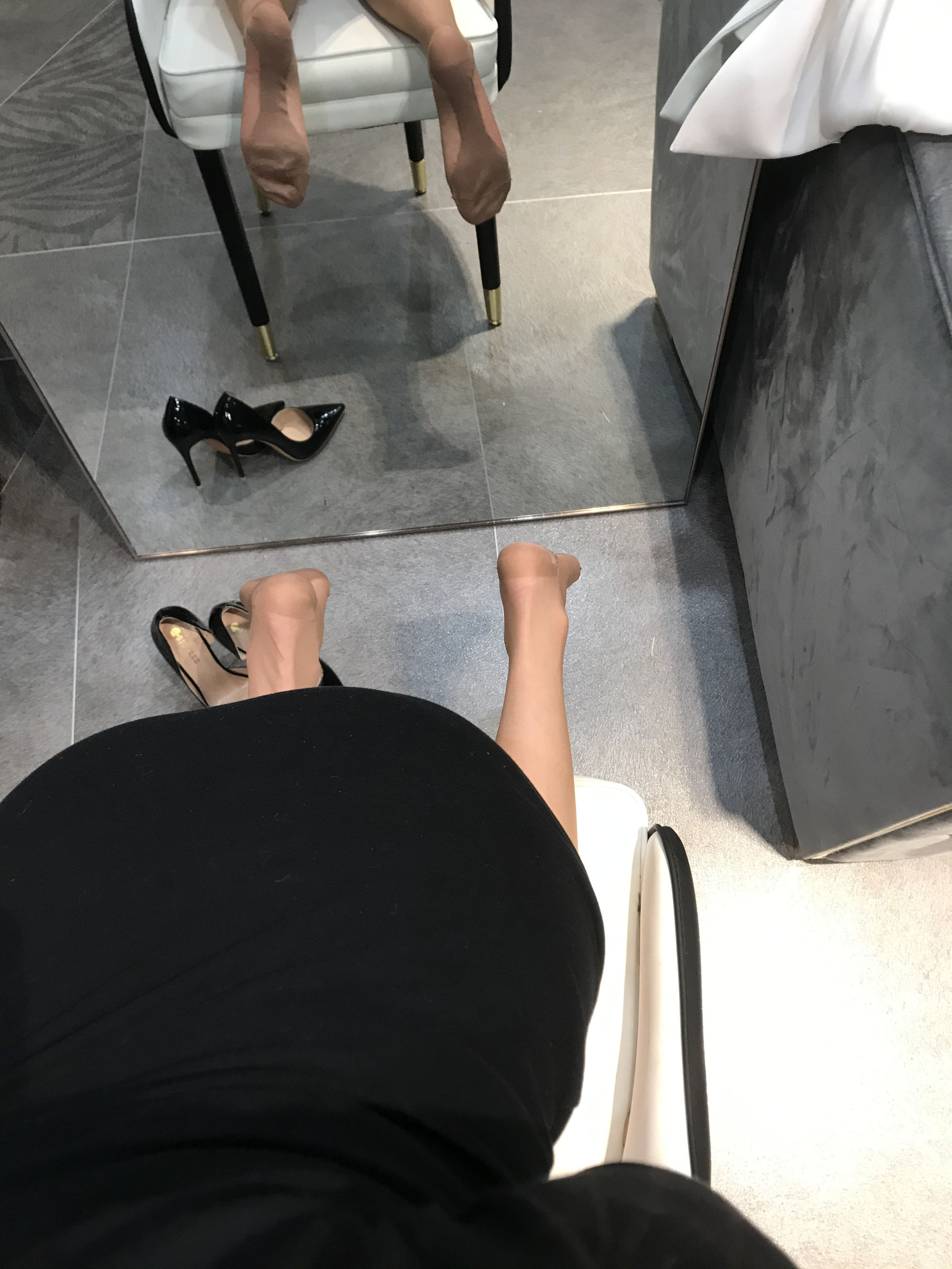 Welfare COS Silk Foot blogger Elk_Monroe 2020.04.09 peach meat hanging socks