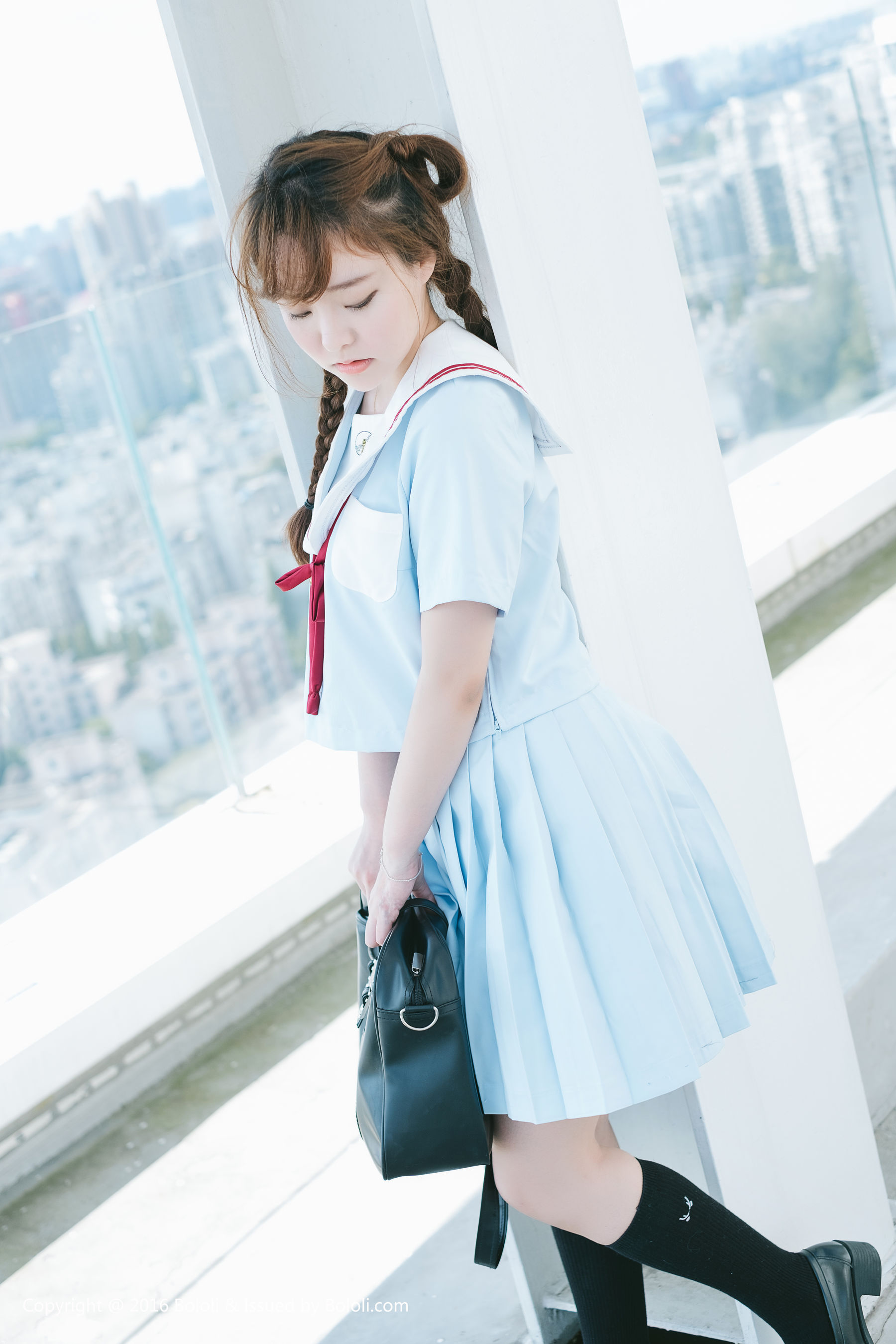 Liu Yanqi Japanese School Uniform Girl Qi Meng Culture KIMOE VOL.025