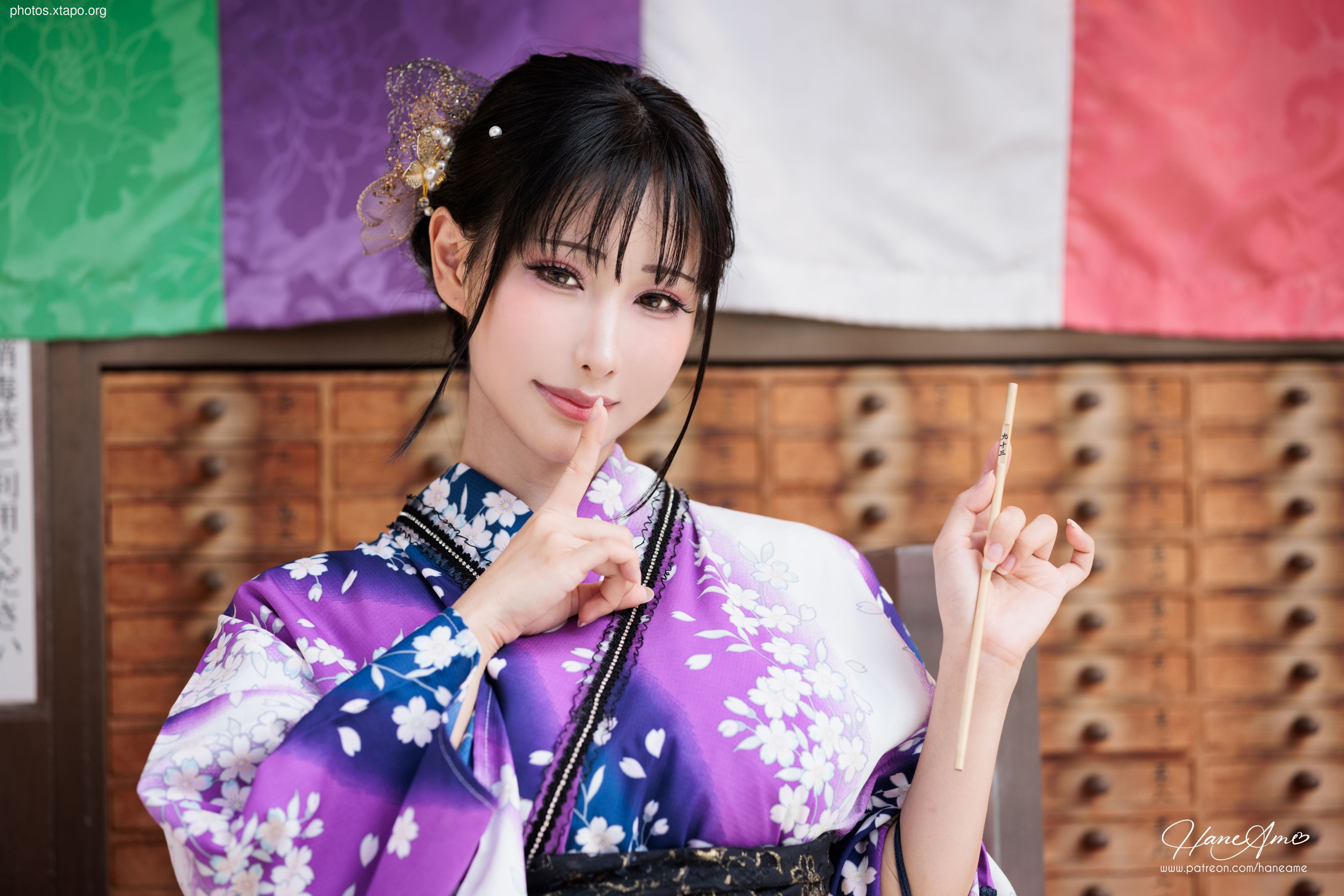 Violet summer yukata