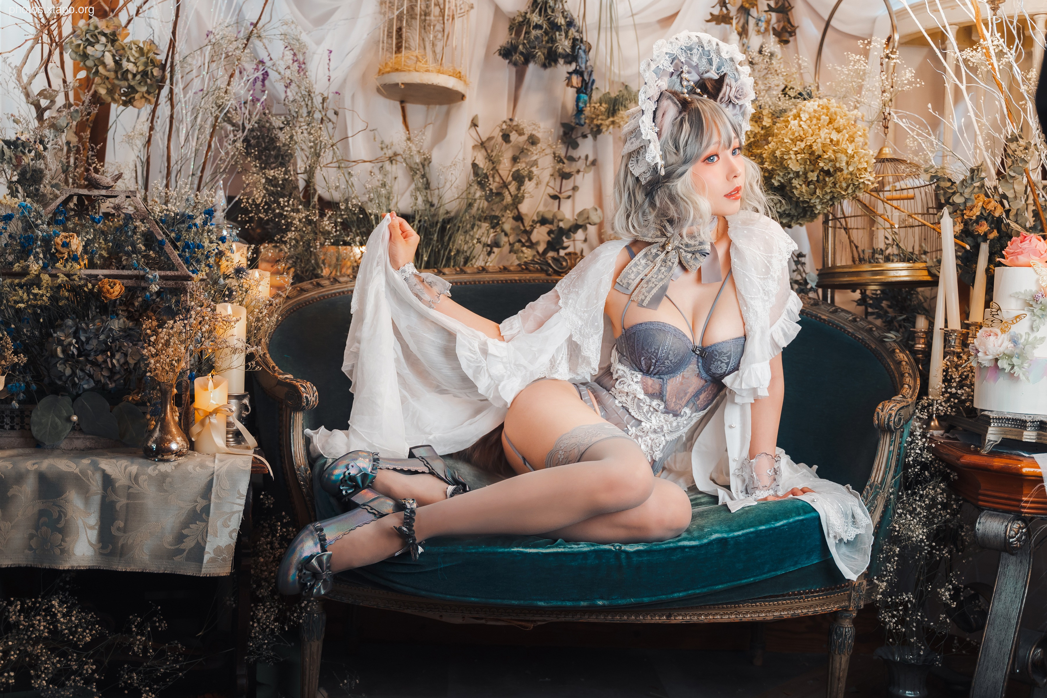 Elyee -Agdoll cat doll puppet cat girl figure