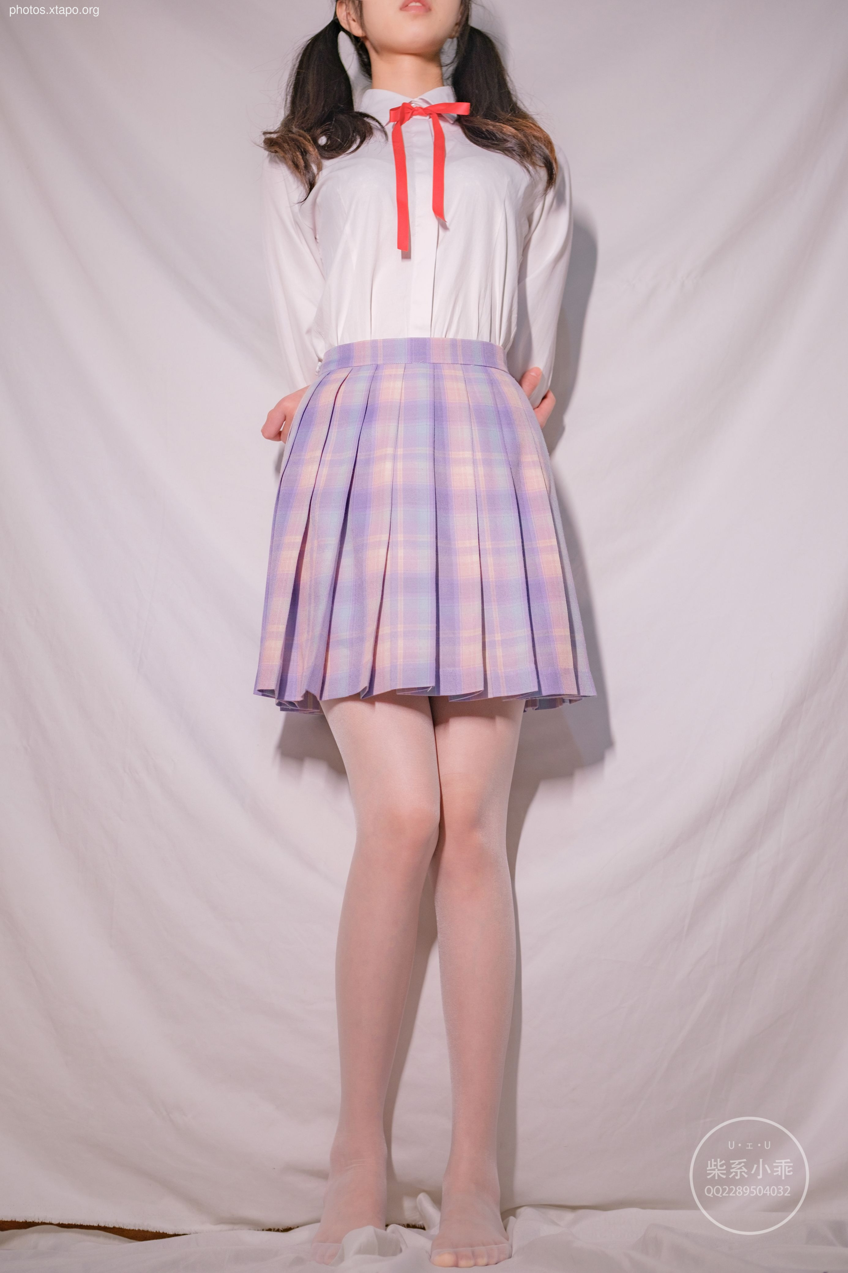 Childrens album -NO.02 decadent 01 short skirt white silk 73P -596MB