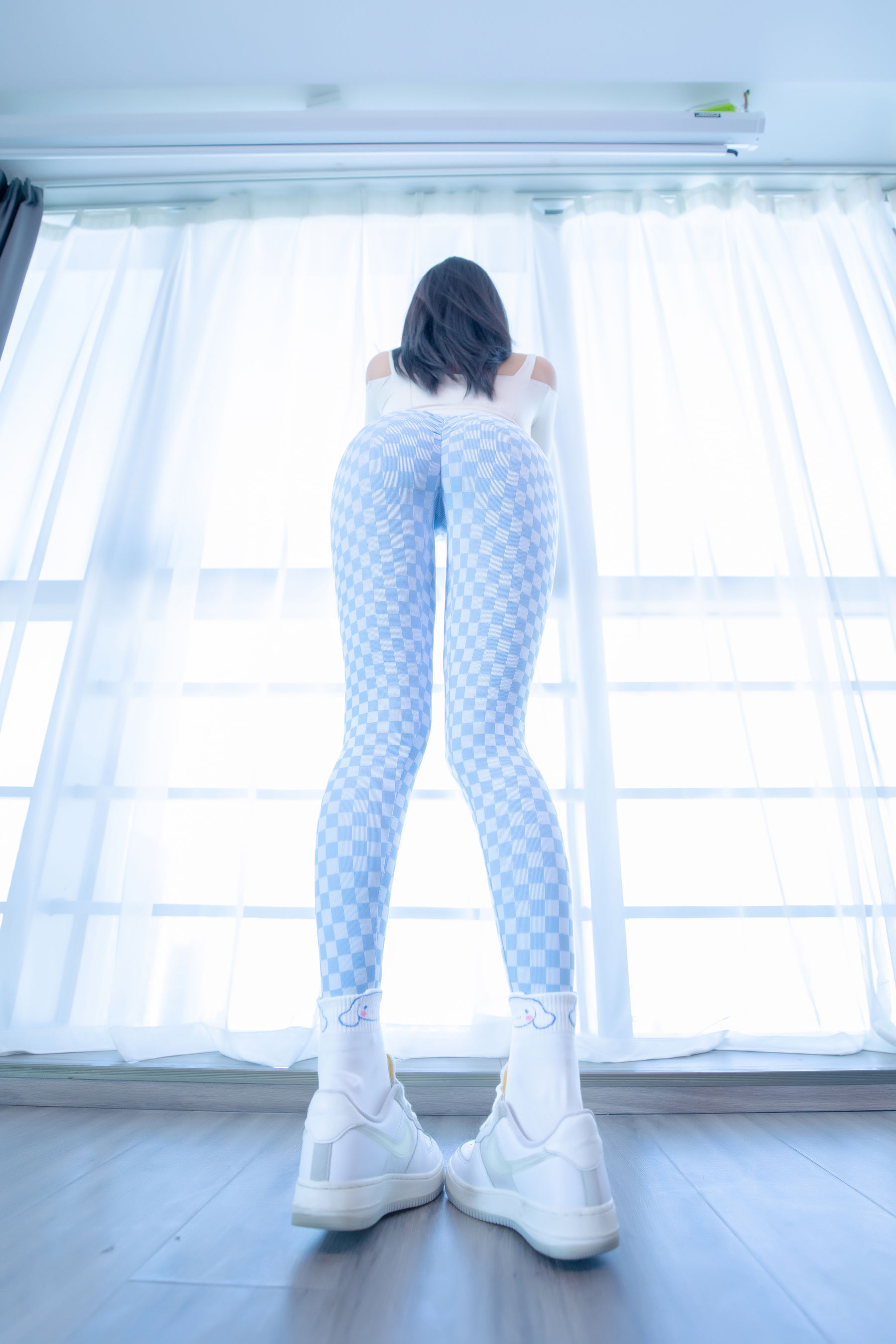 Welfare COS Lolita Shenli Banzhen Winter -Blue and White Grid