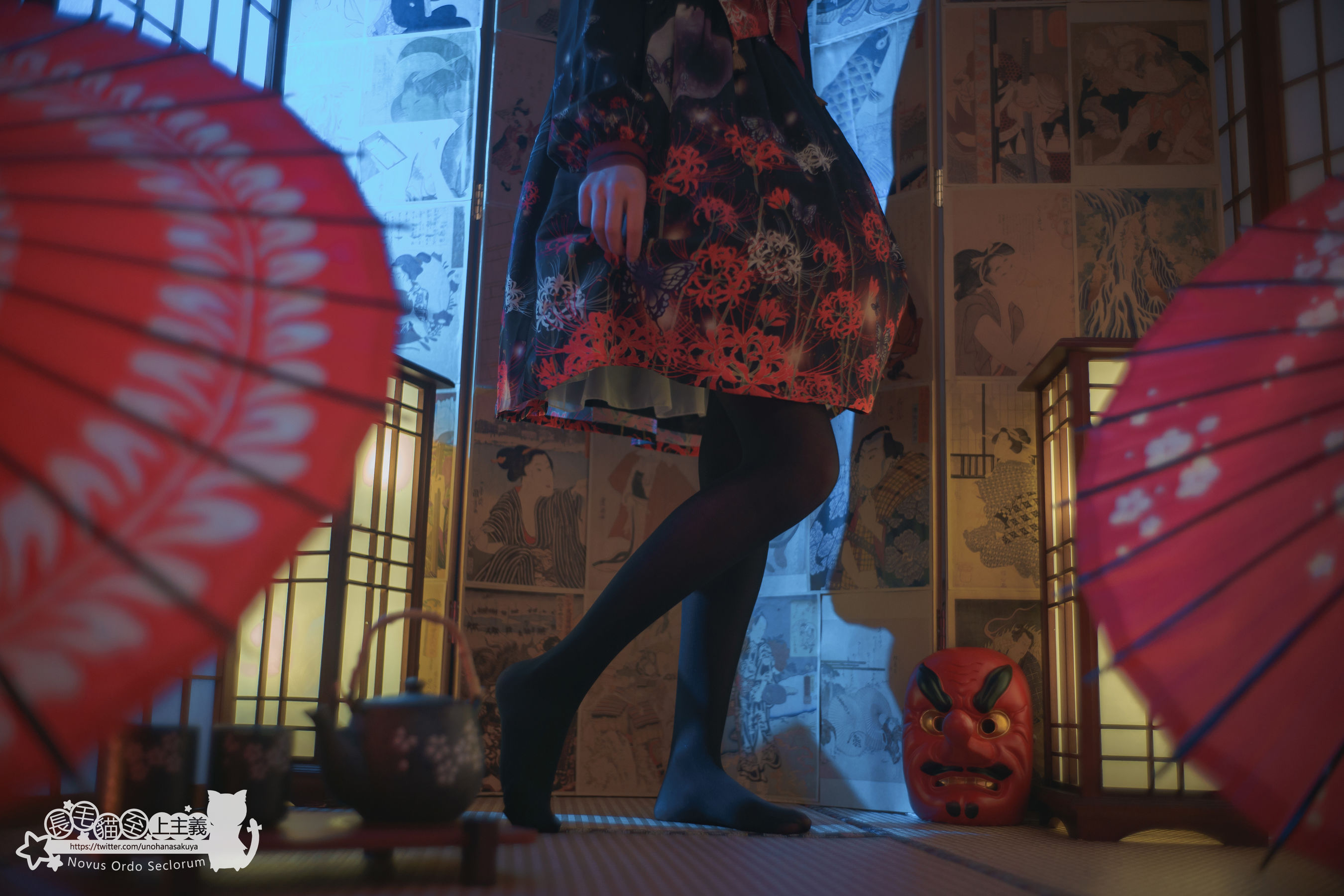 Welfare COS Waiser Kagiki Rin Rin Rin Josei -On the night when cluster amaryllis blooms