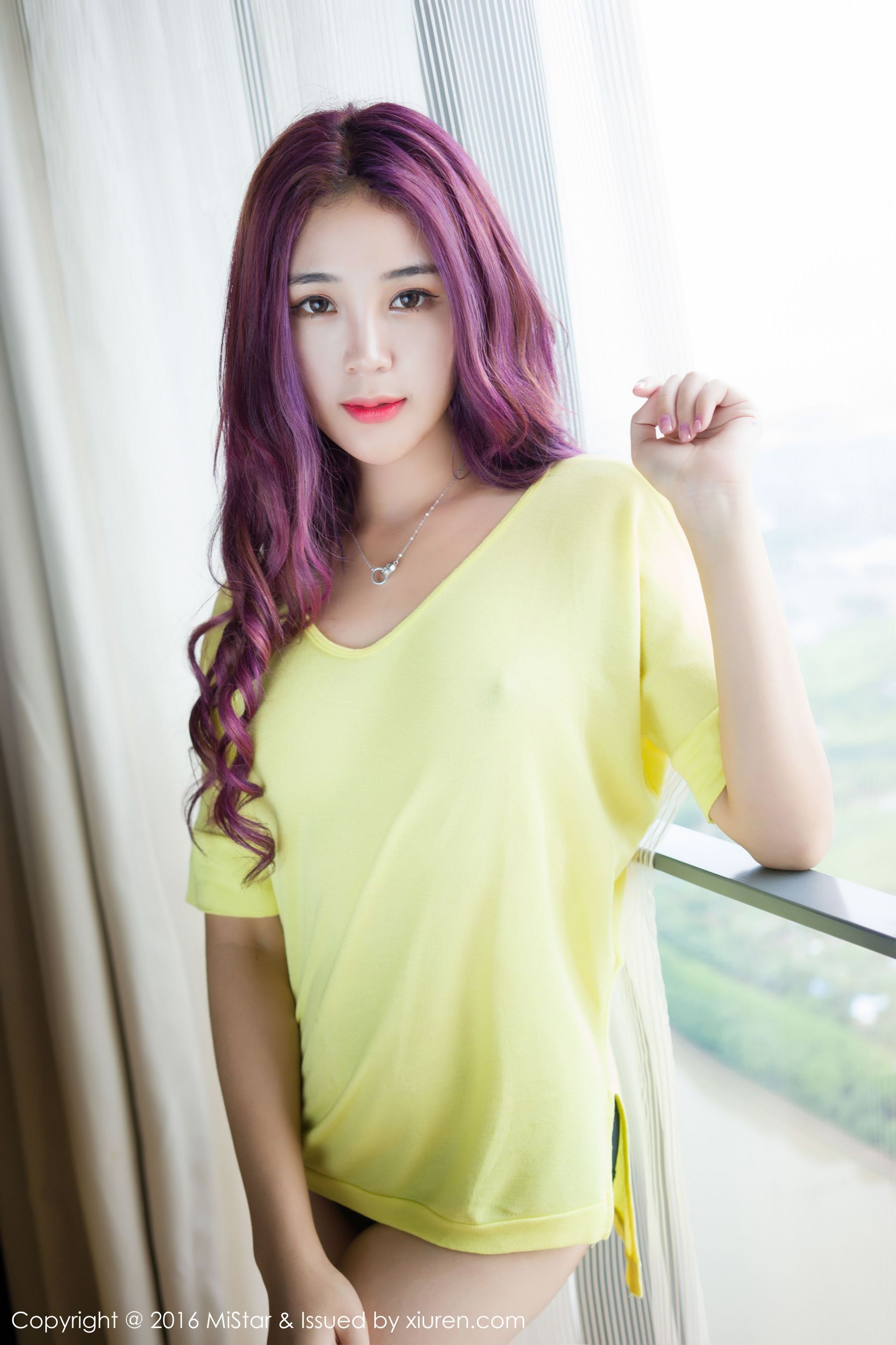 Candiceonly Purple Long -haired Beauty from Hong Kong Meiyan Mistar Vol.105