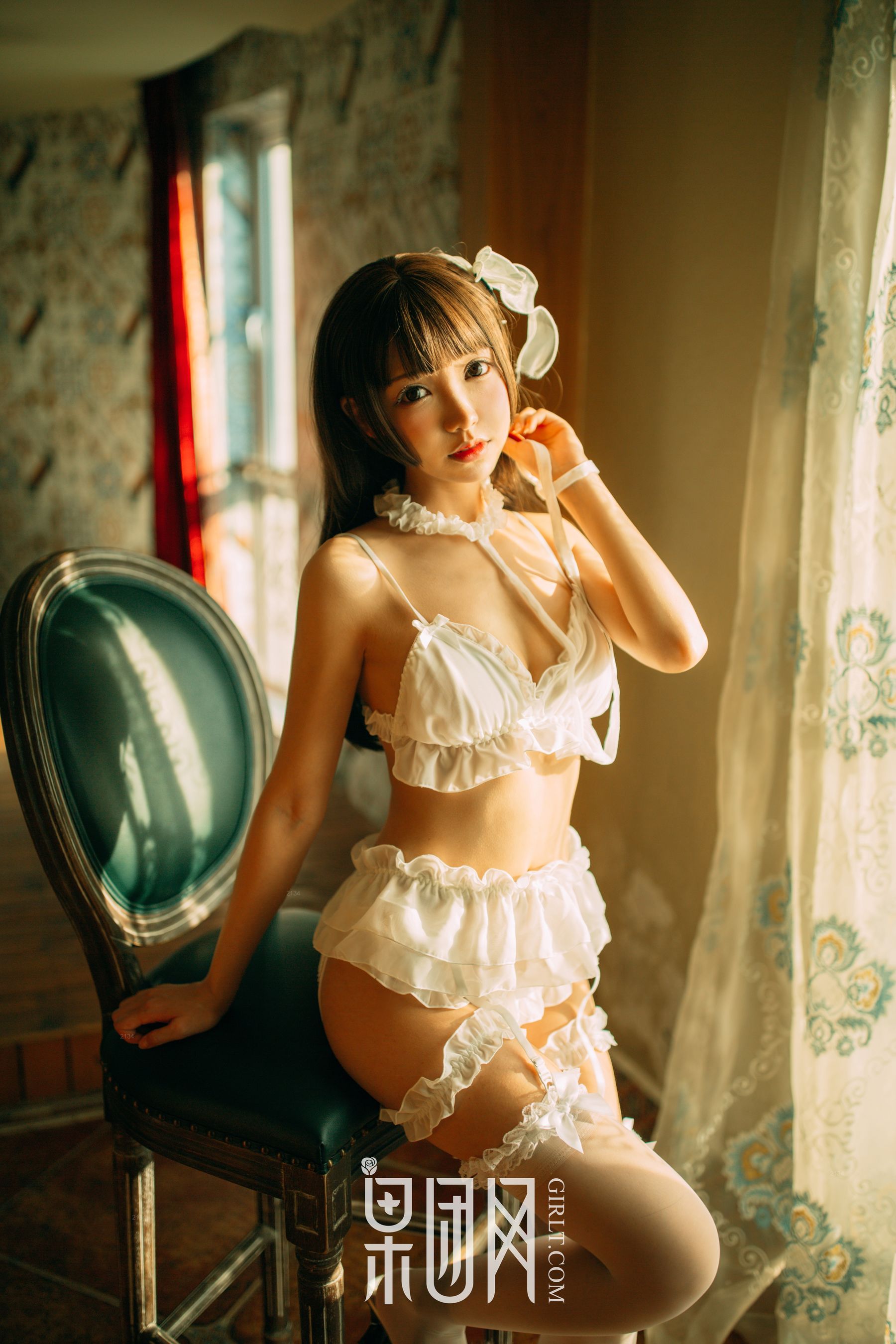 White silk man cut Busty loli vacuum into a naughty maid fruit group Girlt Xiongchuan Jixin No.005