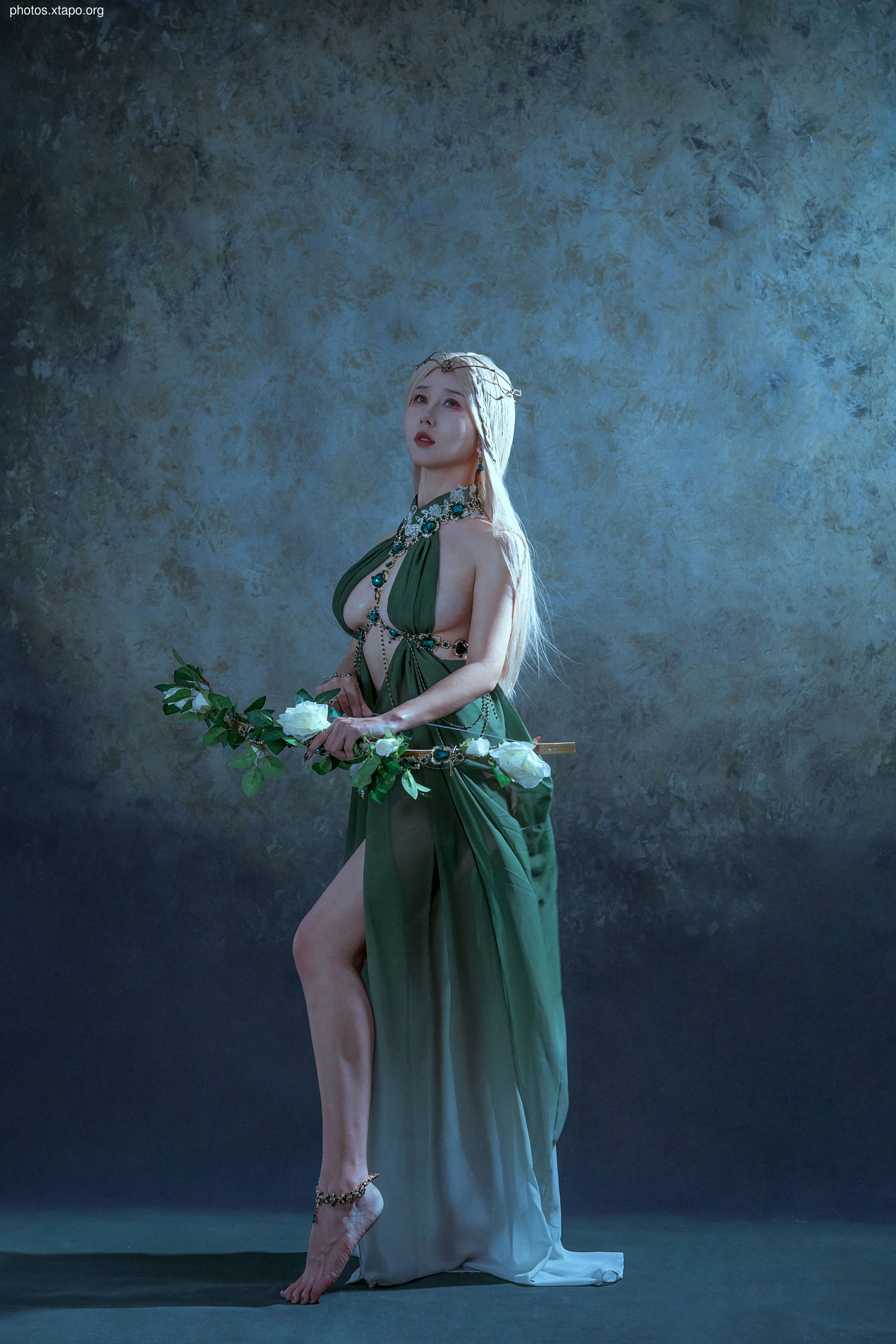 Yunxi Creek Milk Peach Tourmaline-Malachite Peacock