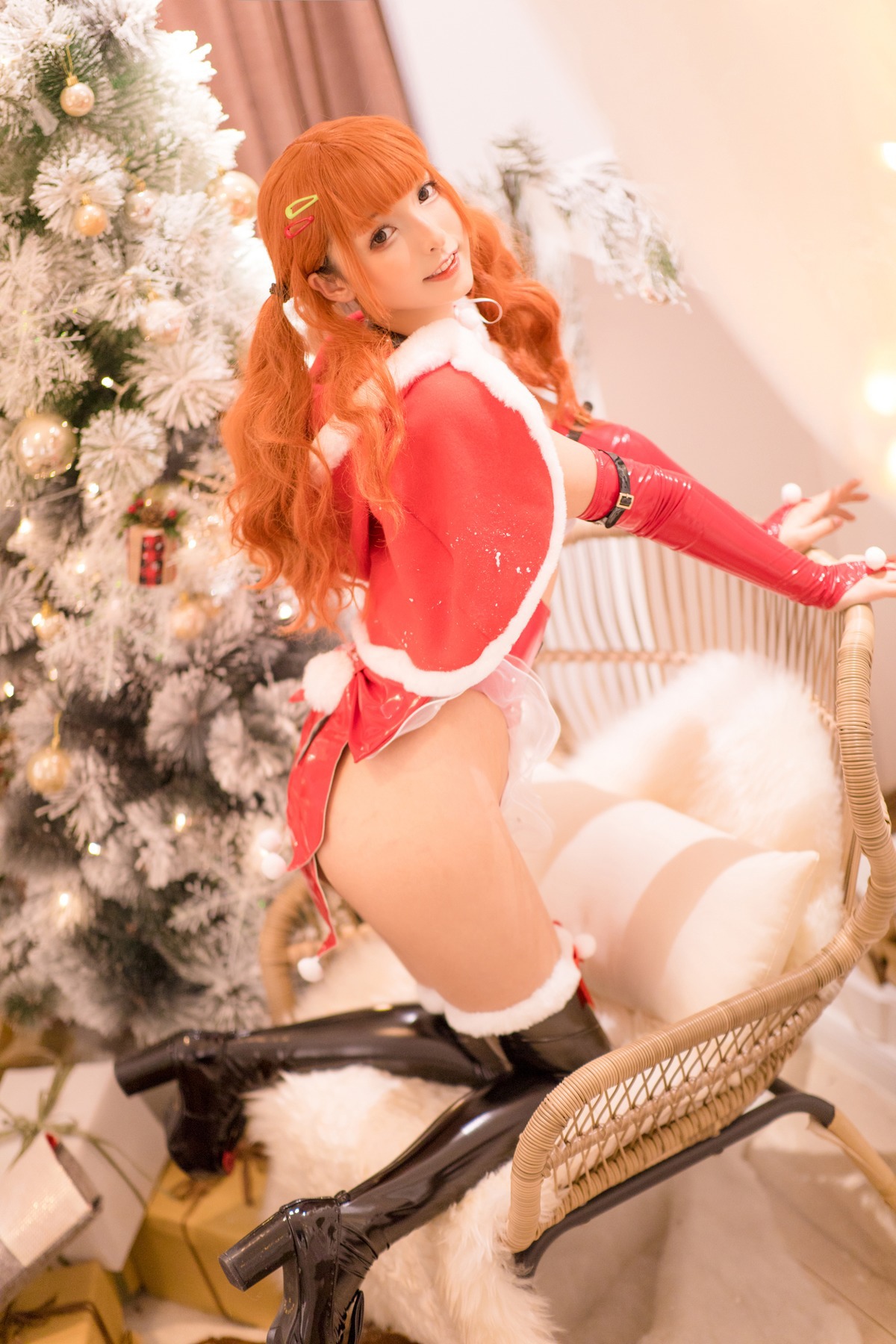 Kagurazaka Mafuyu Cosplay Christmas Queen 圣诞