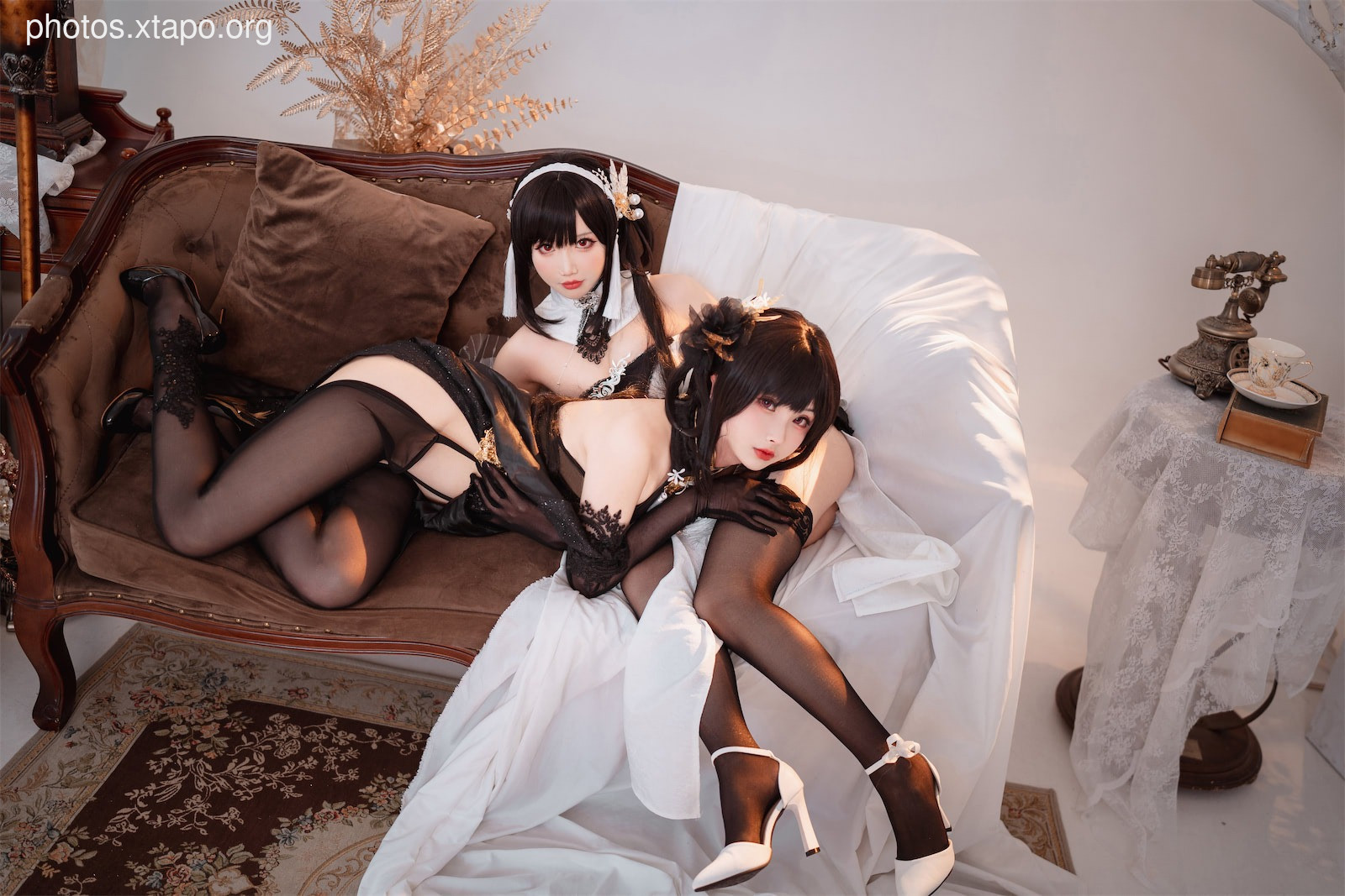 Rioko Liangliangzi Blue route Zhenhai cheongsam double (July 14 member resources)