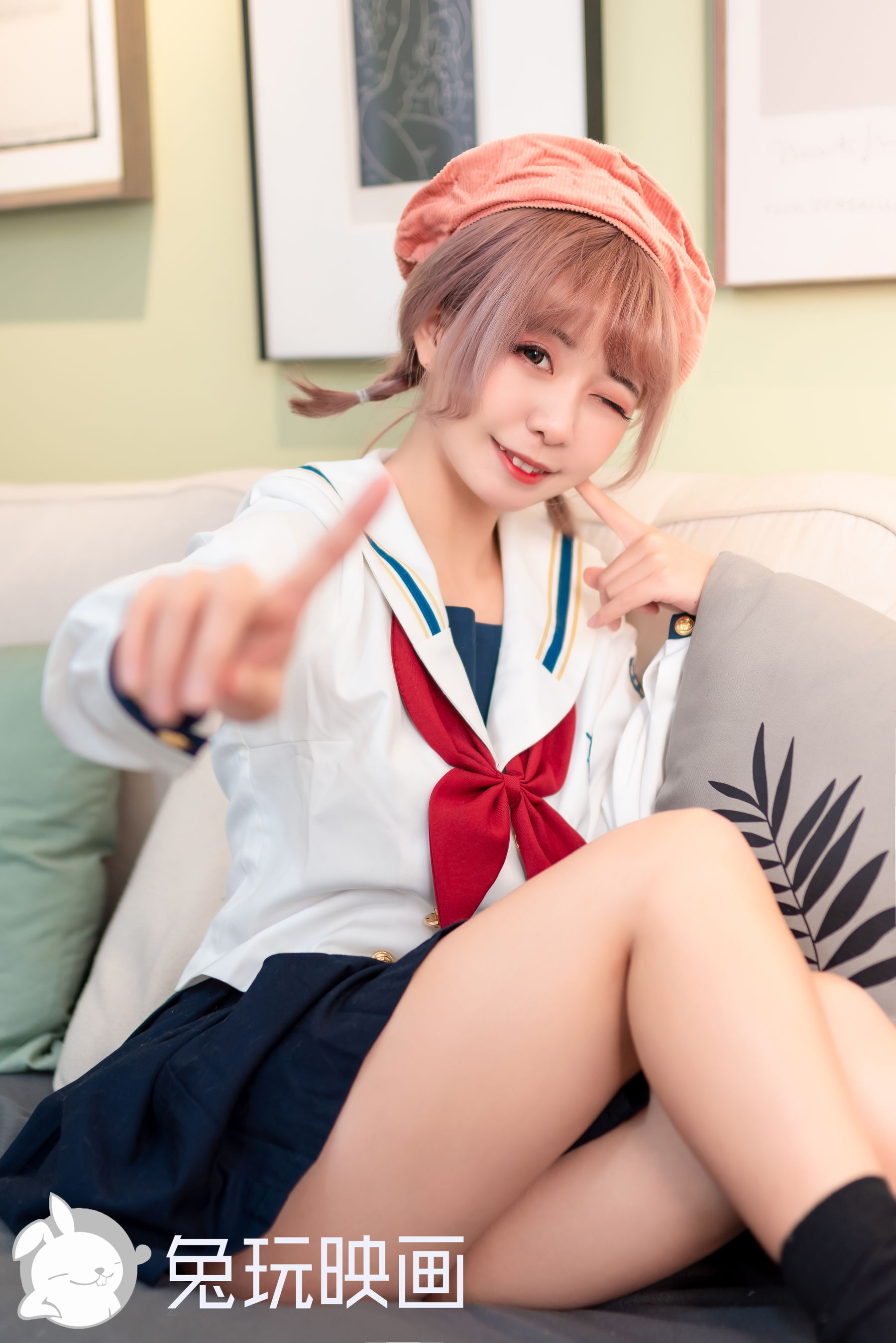 Rabbit Playing -JK Uniform Vol.040 Playful Girl