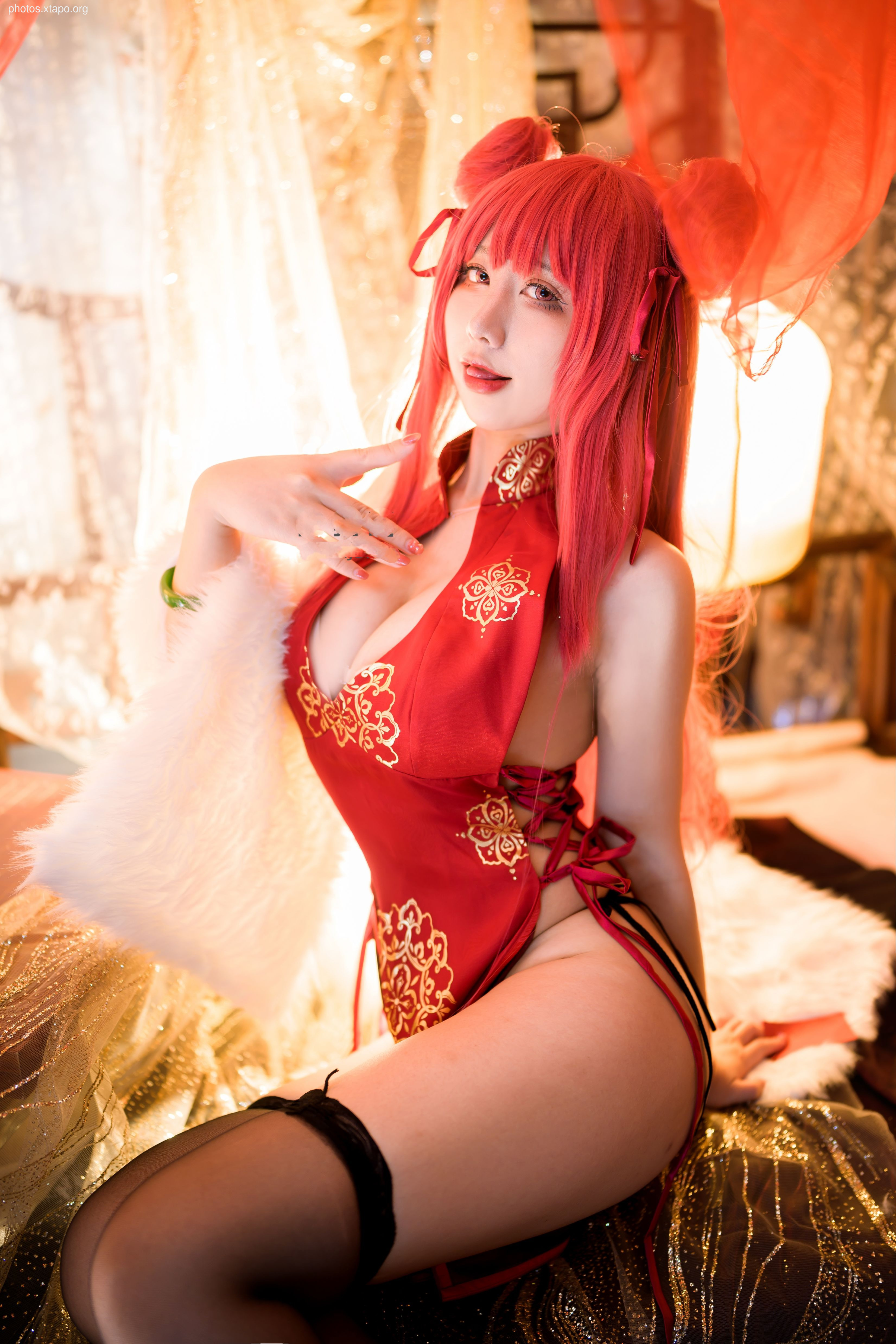 Jiuqu Jean -No.67 Blue Line Galiso New Year cheongsam 24p -557MB