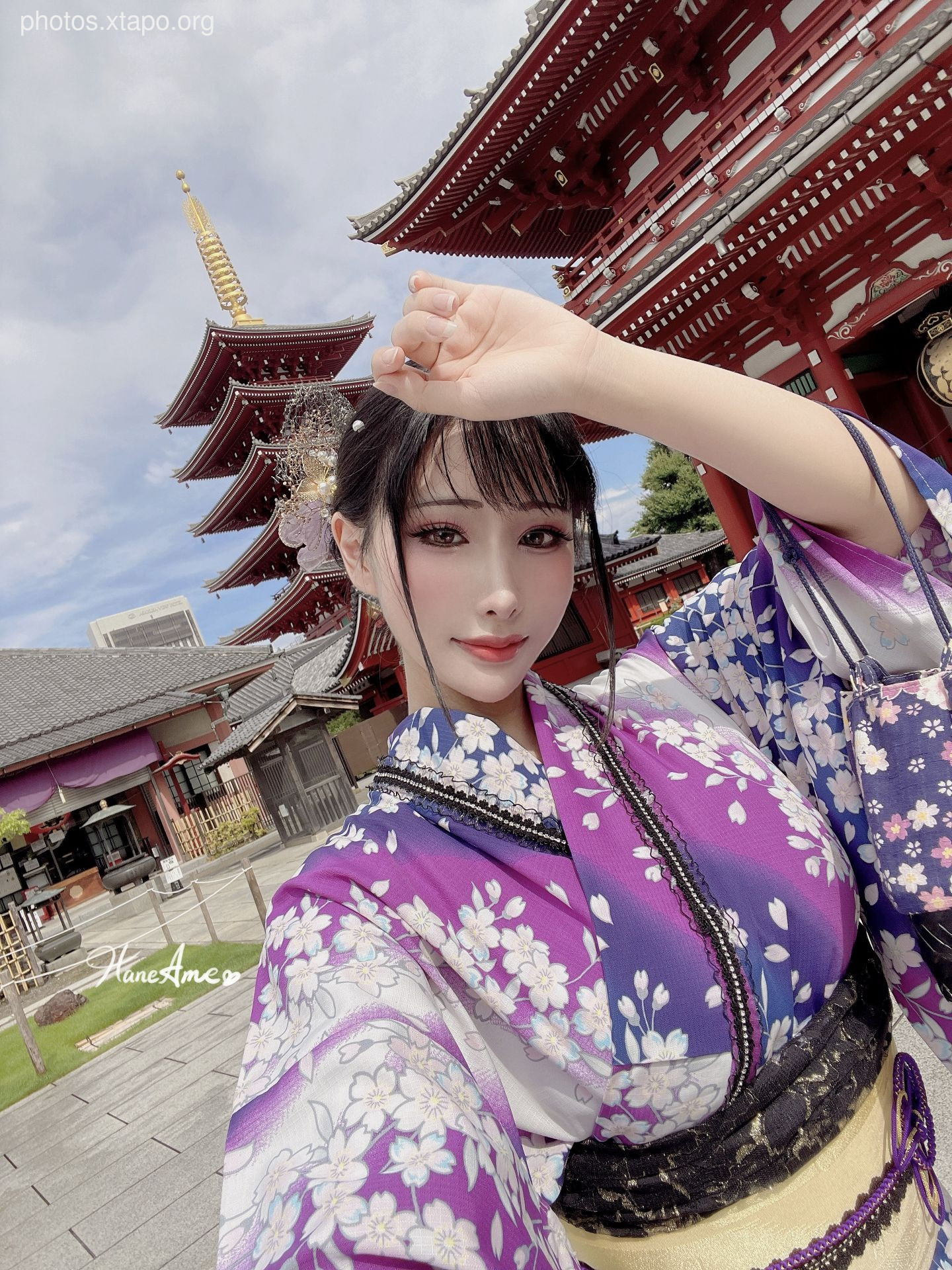 Violet summer yukata