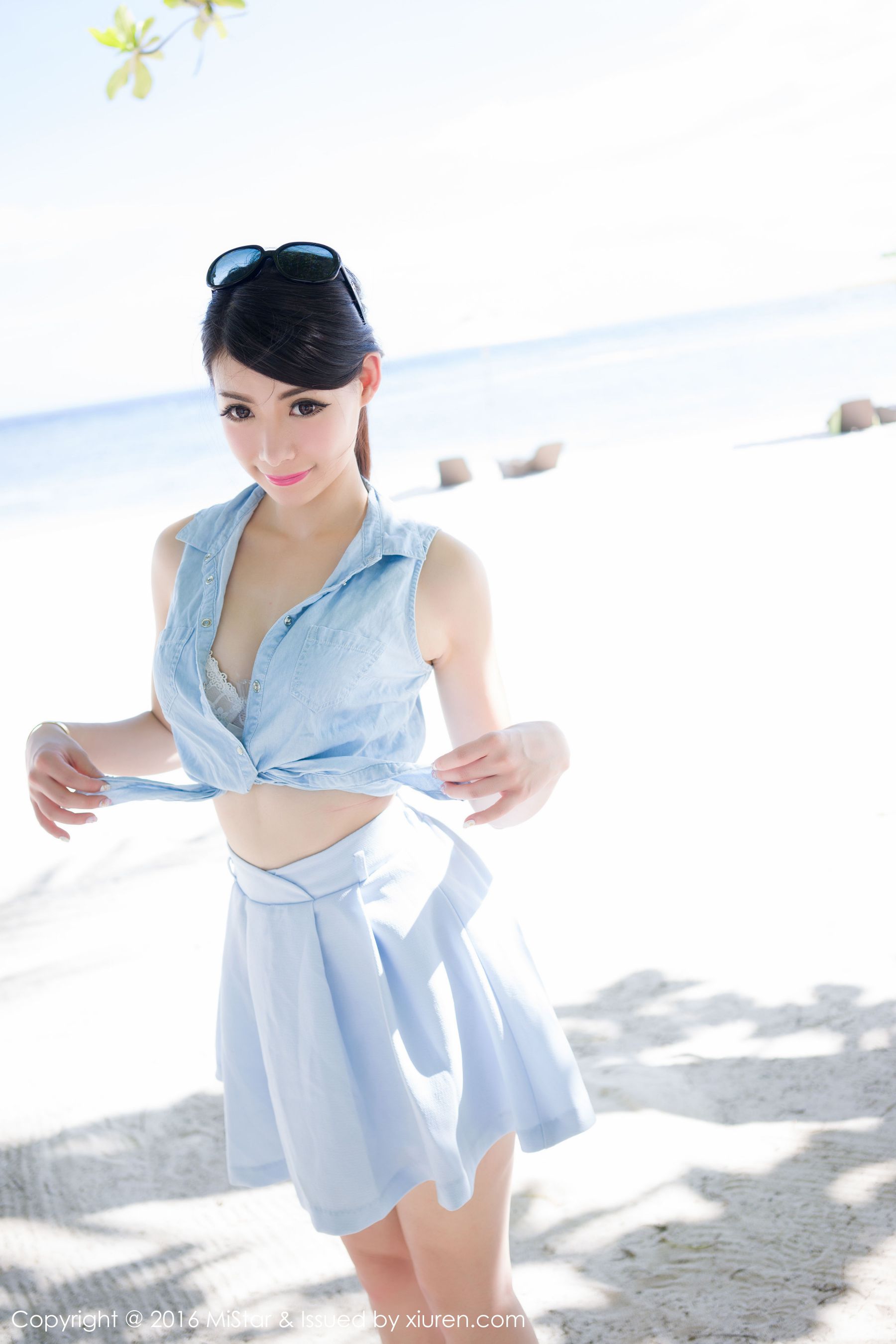 MARA sauce Boil island Travel bikinicycling girlsailor clothing Meiyan Society Mistar Vol.071