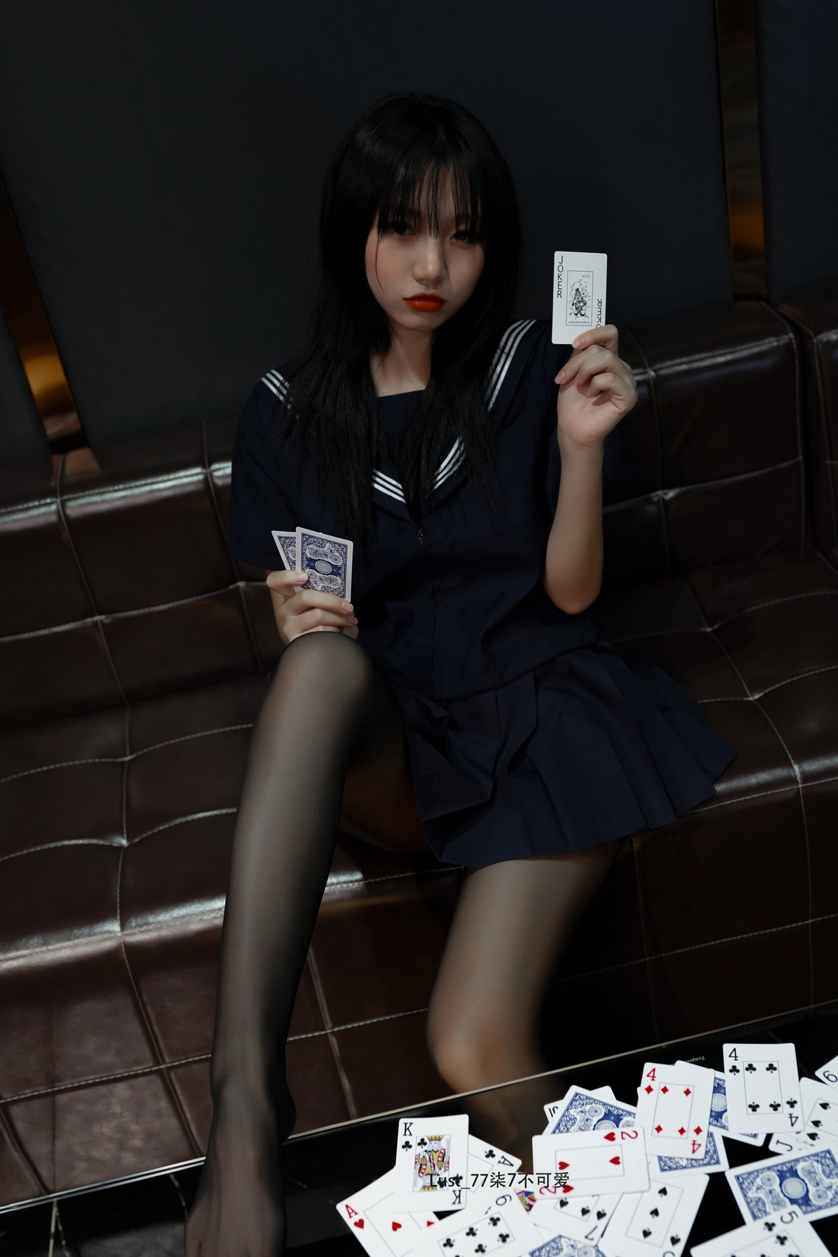 Cosplay Qiqi, be good, contrast JK girl Set.03