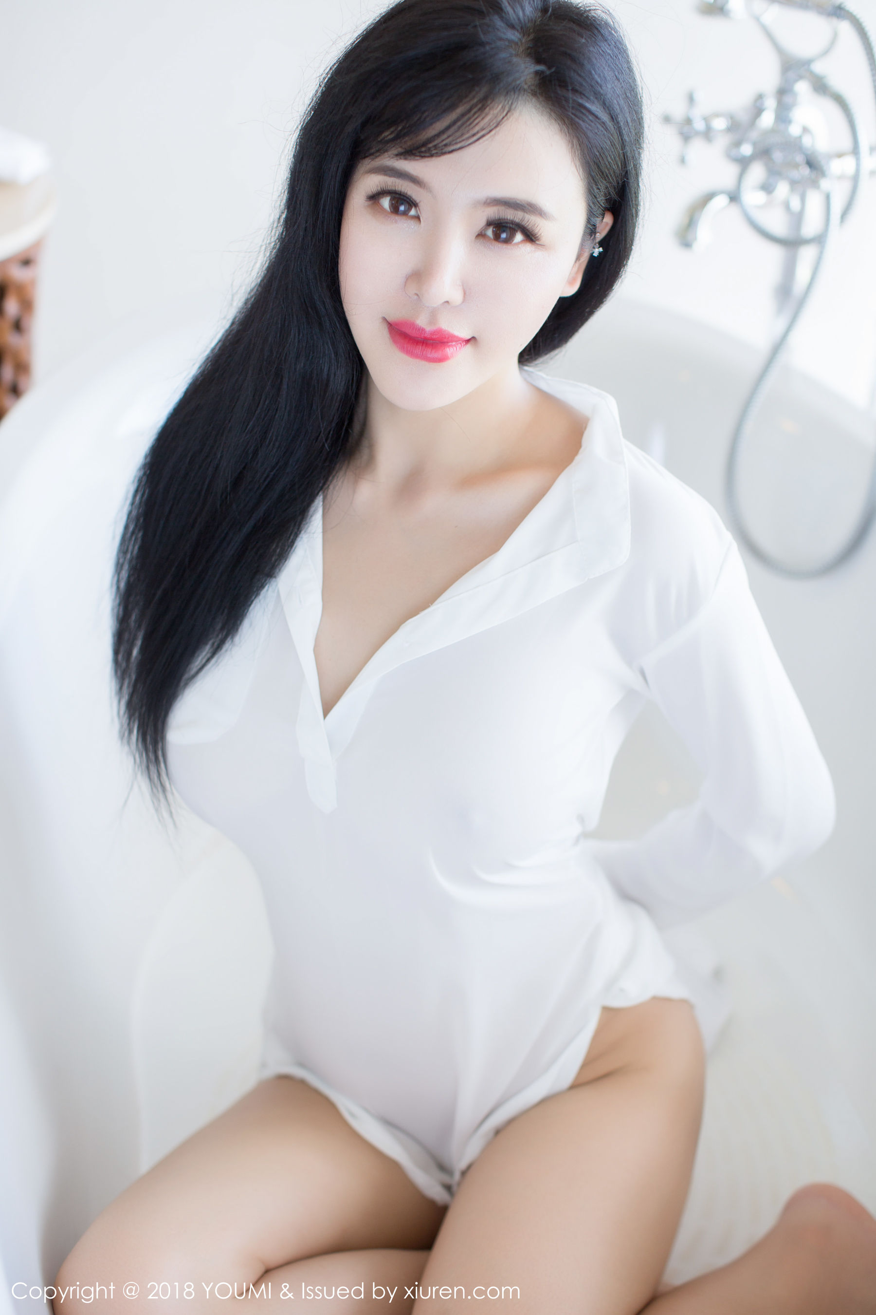 Liu Yier's White ShirtBlack Sex Fun Underwear You Mihui Youmi Vol.107