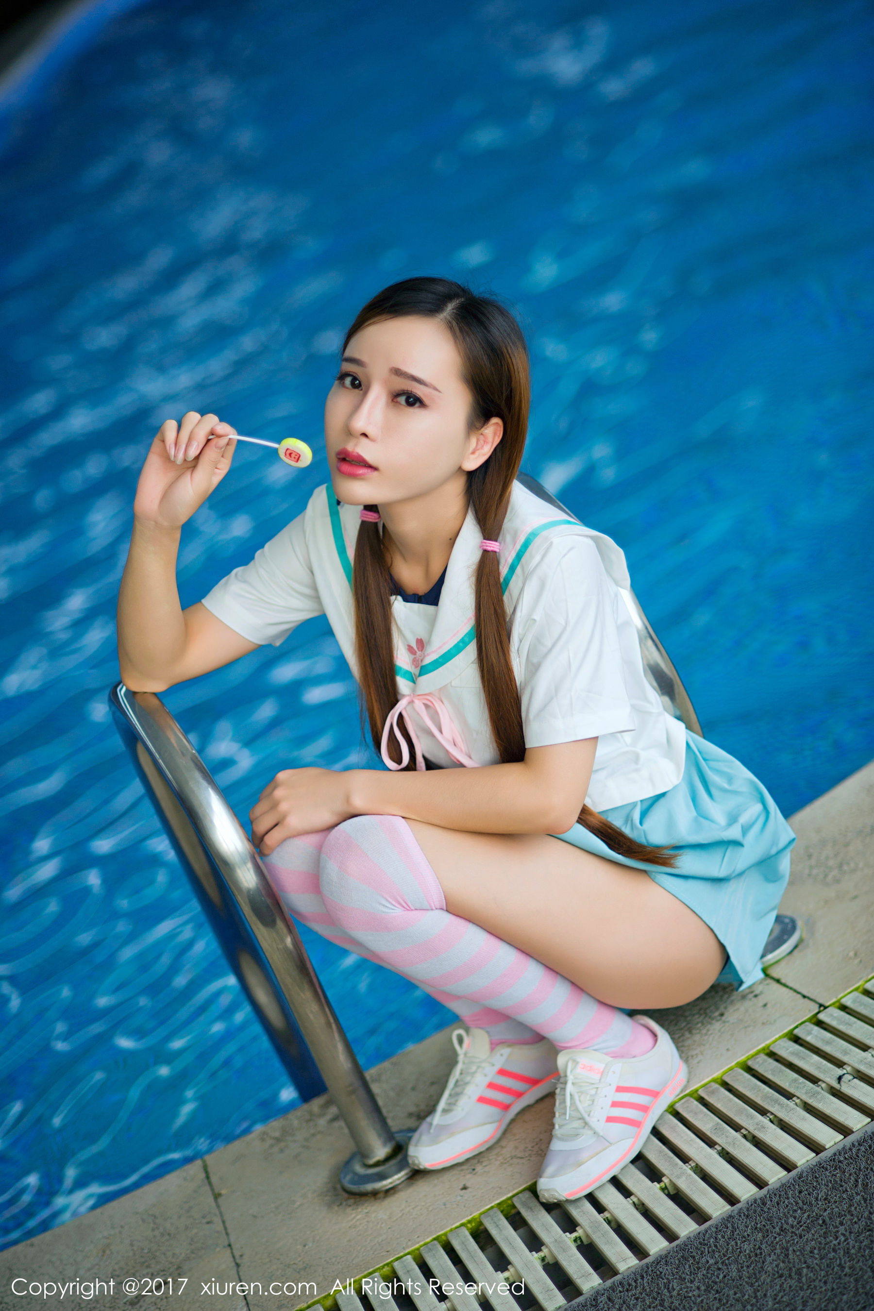 Ai Xiaoqing Human Boom BathJapanese Student Service Swimming Pool Lollipop Xiuren Xiuren No.866