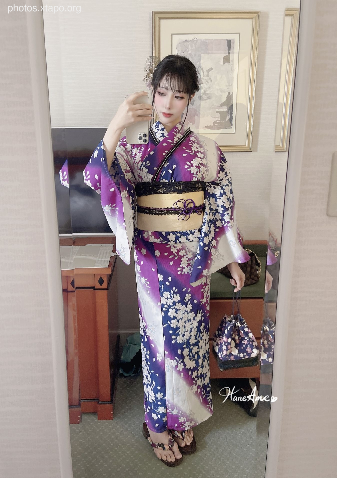 Violet summer yukata