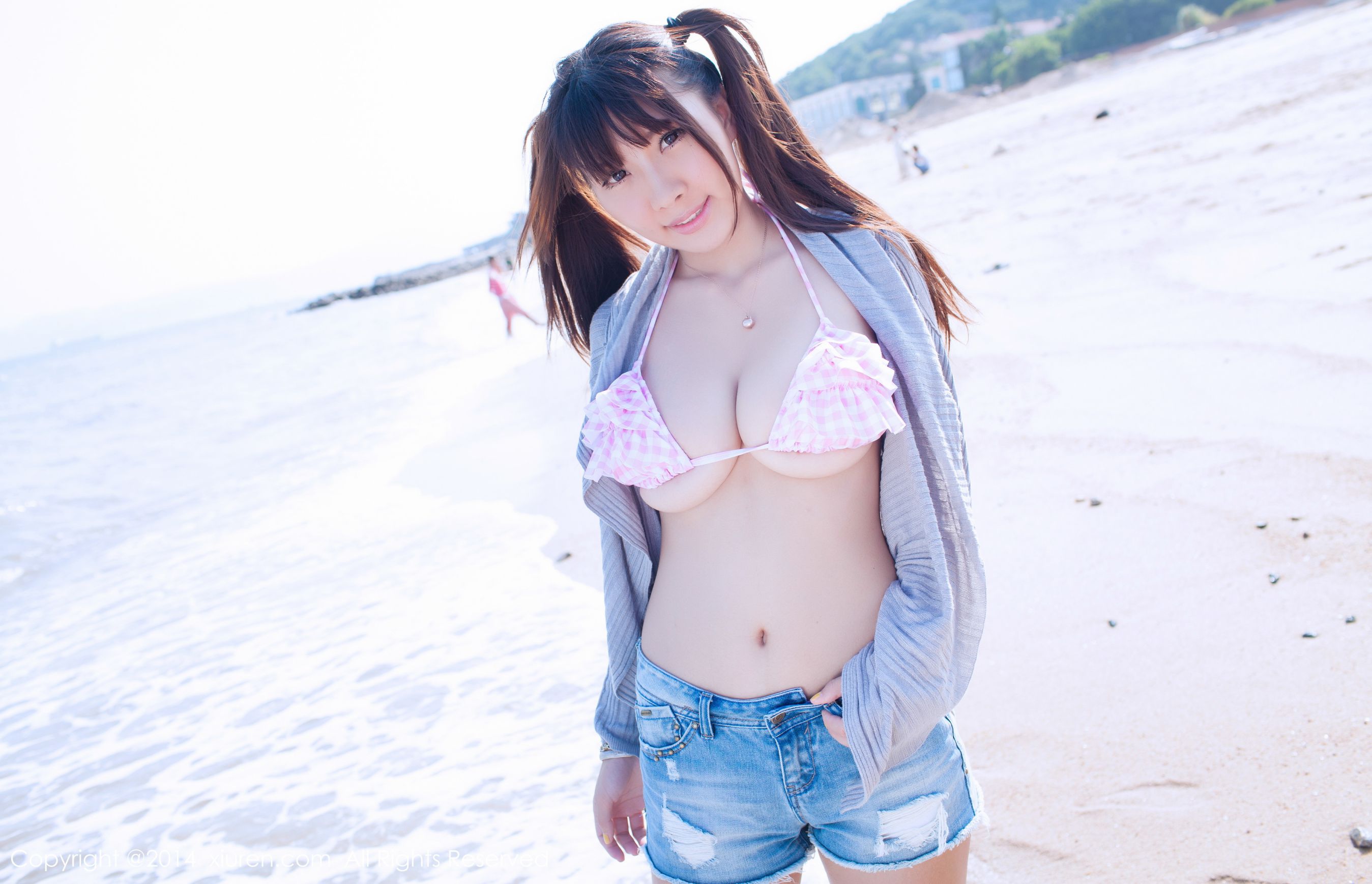 Li Zhenji/Xiao Qian Sunny Blasting Milk UnderwearSeaside Series Xiuren No.227