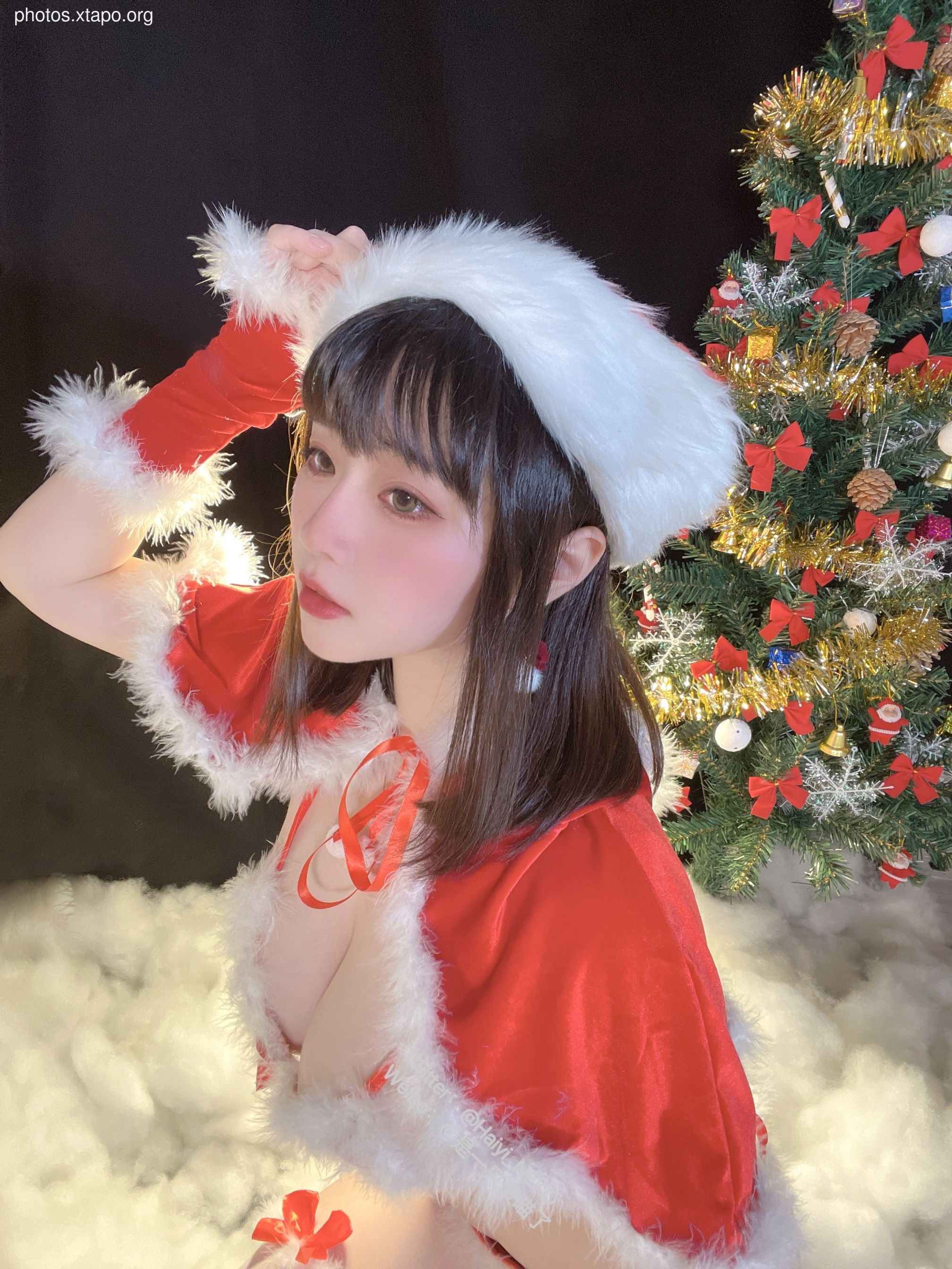 A waste meow Christmas bikinidress 72P3V-620MB