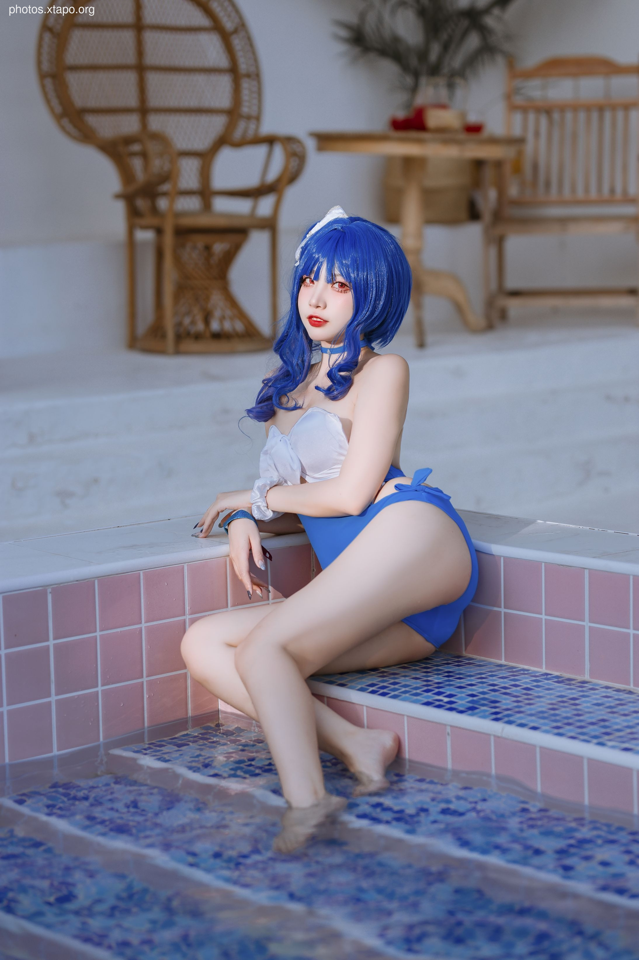 Erzuo Nisa Blue Bora Swimsuit 20p-364MB