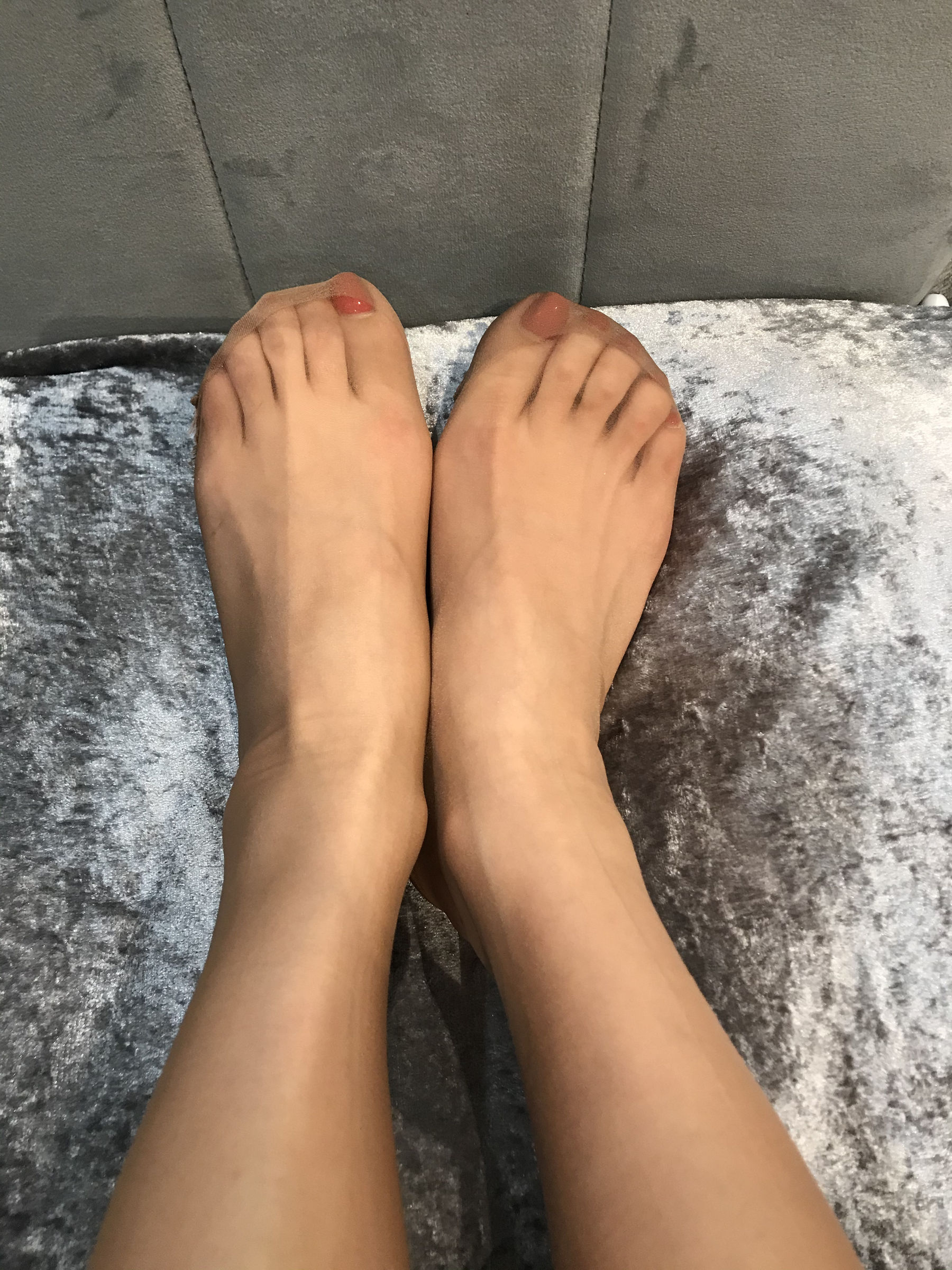 Welfare COS Silk Foot blogger Elk_Monroe 2020.04.09 peach meat hanging socks