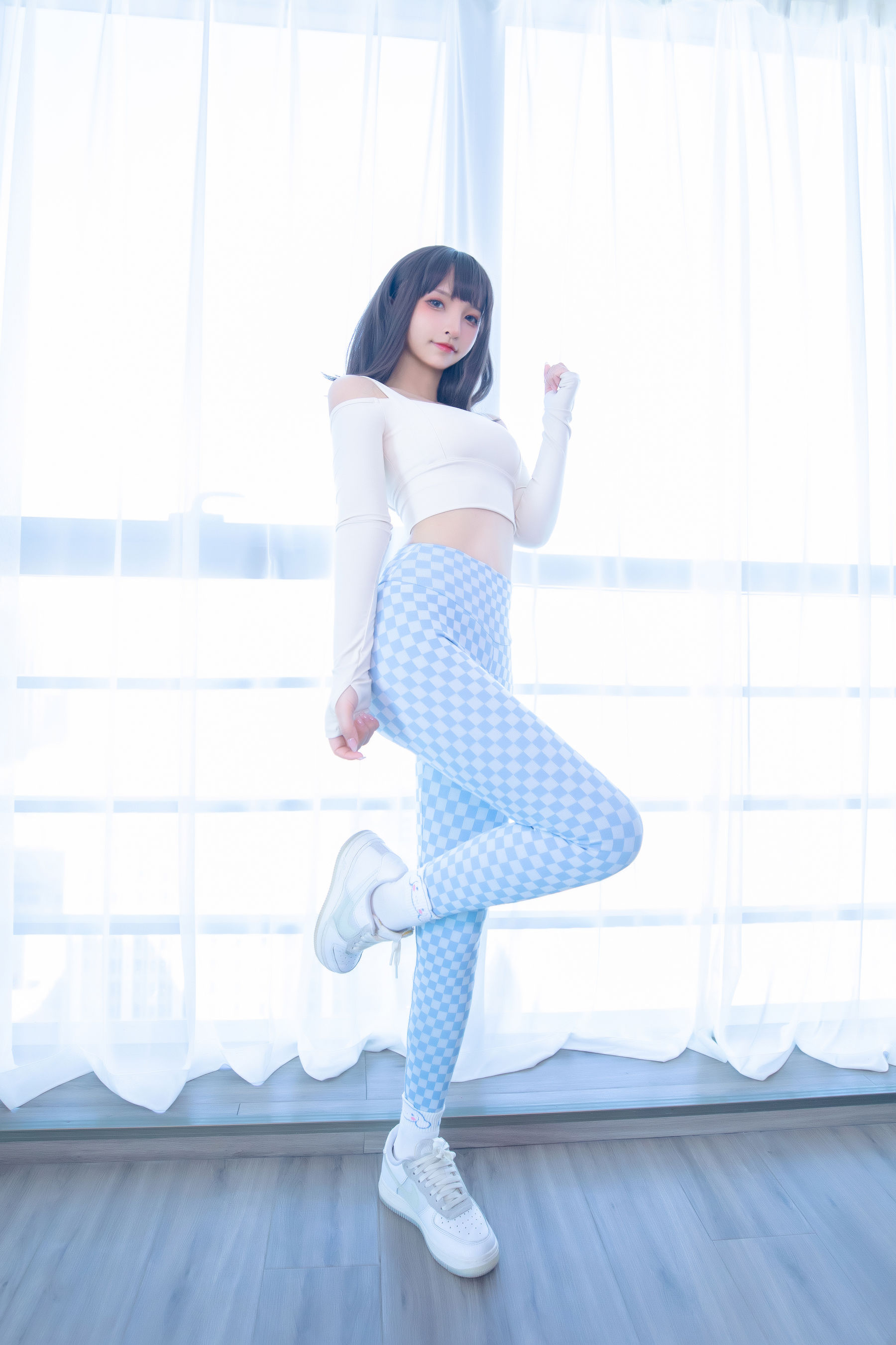 Welfare COS Lolita Shenli Banzhen Winter -Blue and White Grid