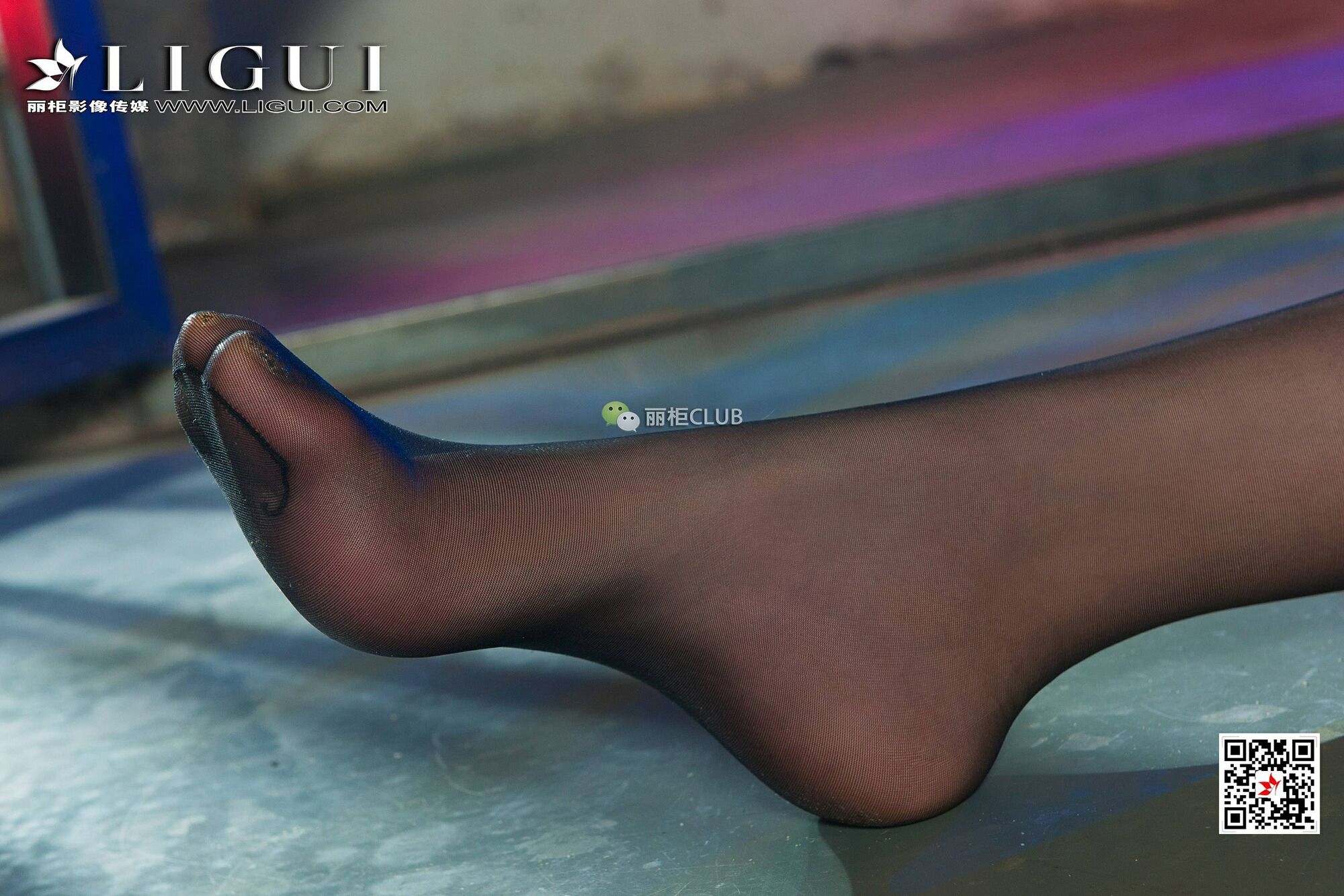 Leg Model Min Er Black Silk Queen Beautiful Foot Ligui Internet beauty