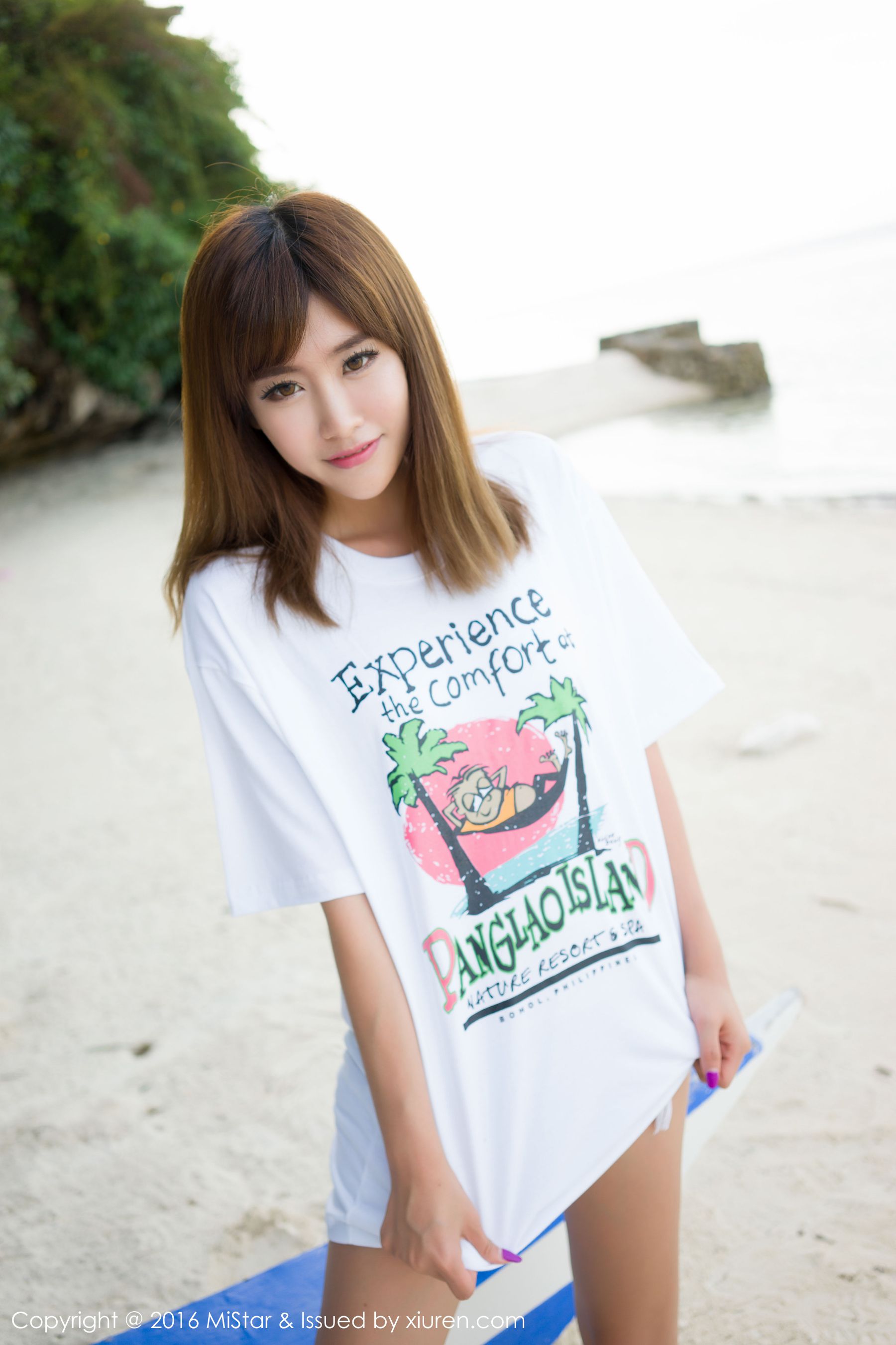 Cheng Xiaoya is not annoying Mint Island Travel hot pants T -shirtswimsuit Meiyan Club MISTAR Vol.063