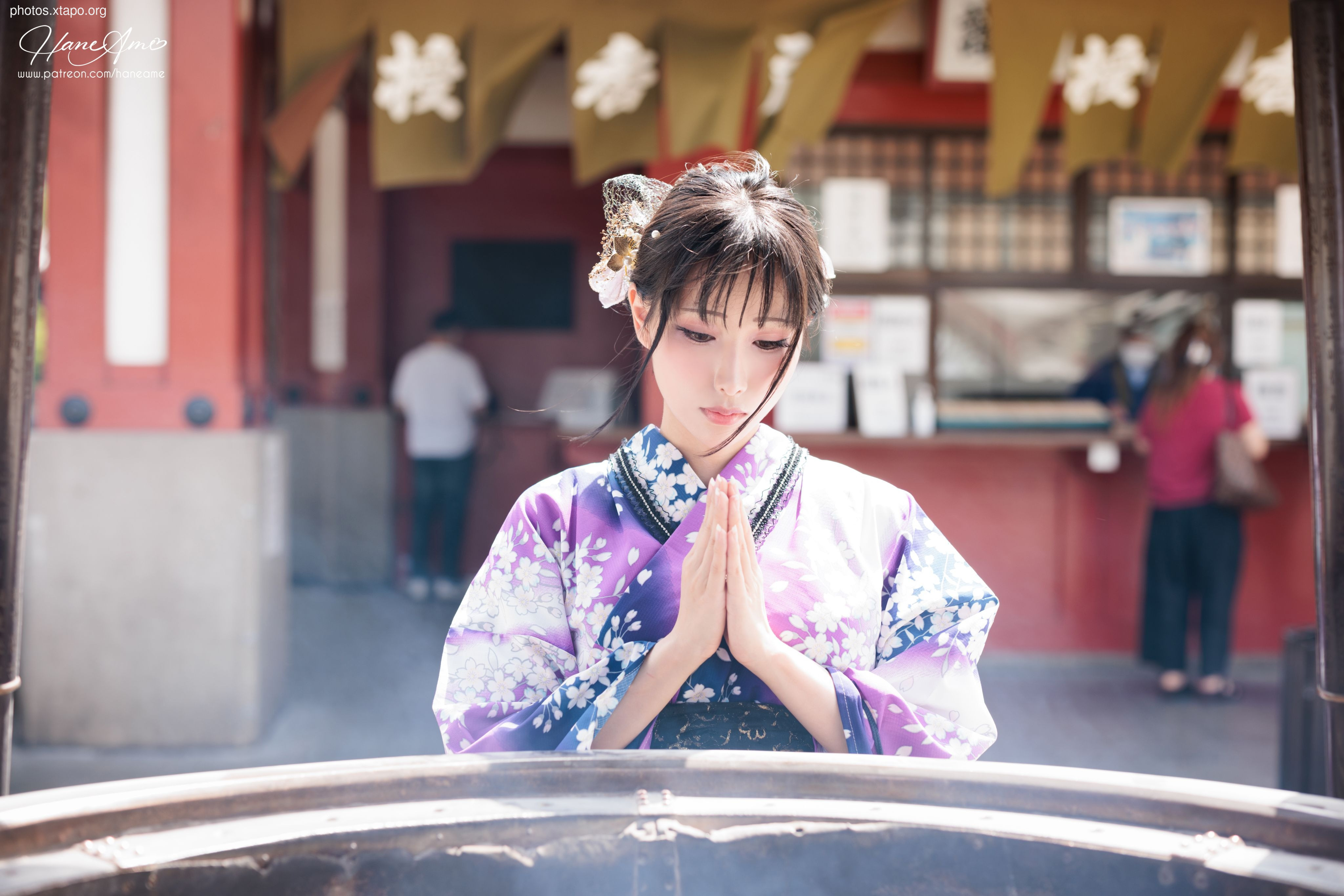 Violet summer yukata