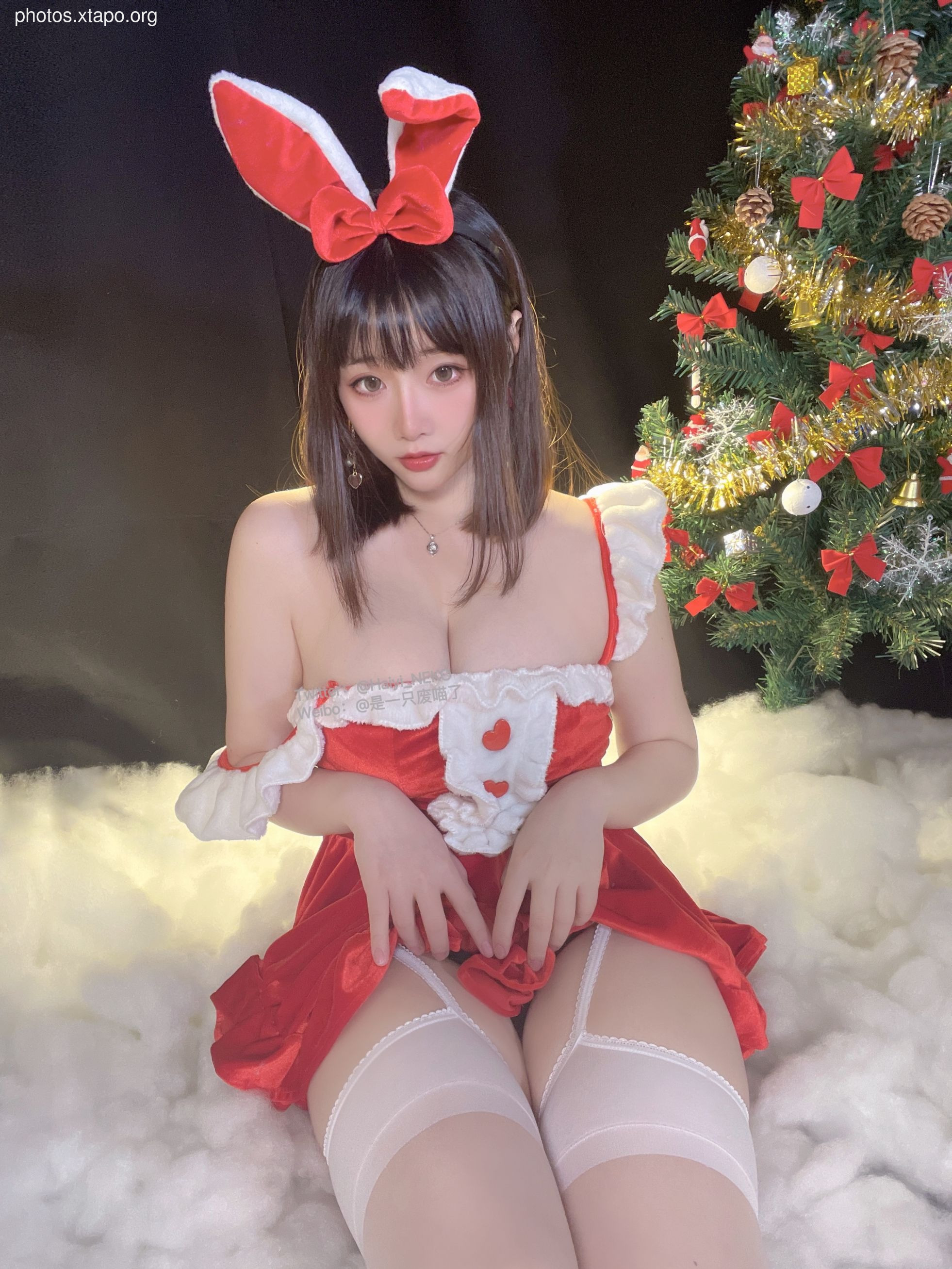 A waste meow Christmas bikinidress 72P3V-620MB