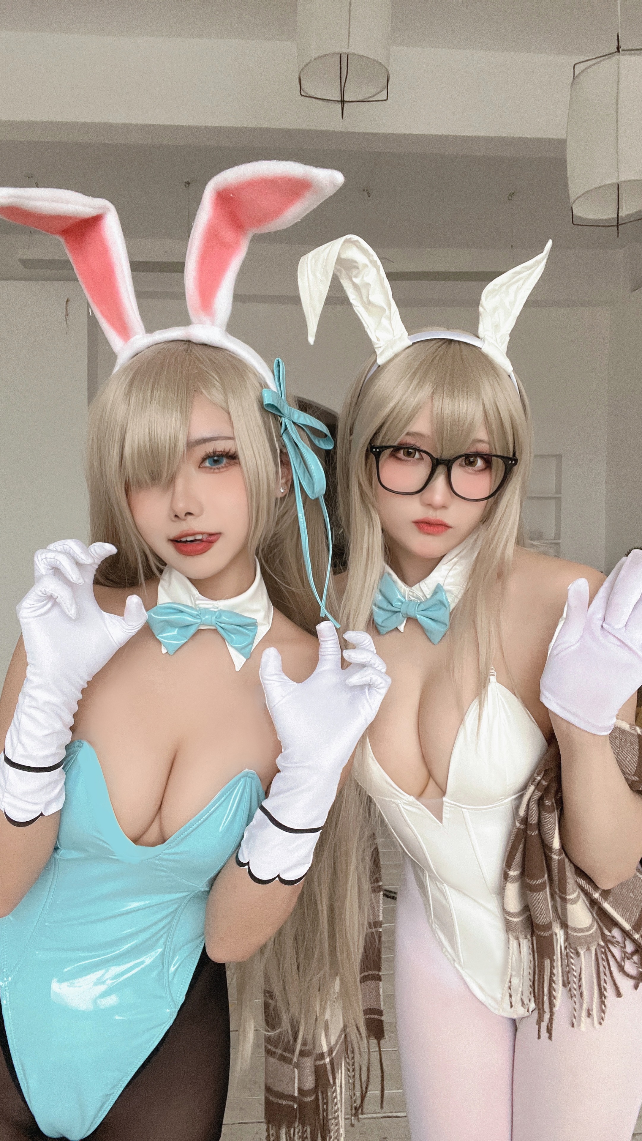 Momoko Kwai Aoi & amp Guaxi sauce & nbsp ba rabbit cos double book 93p-272MB