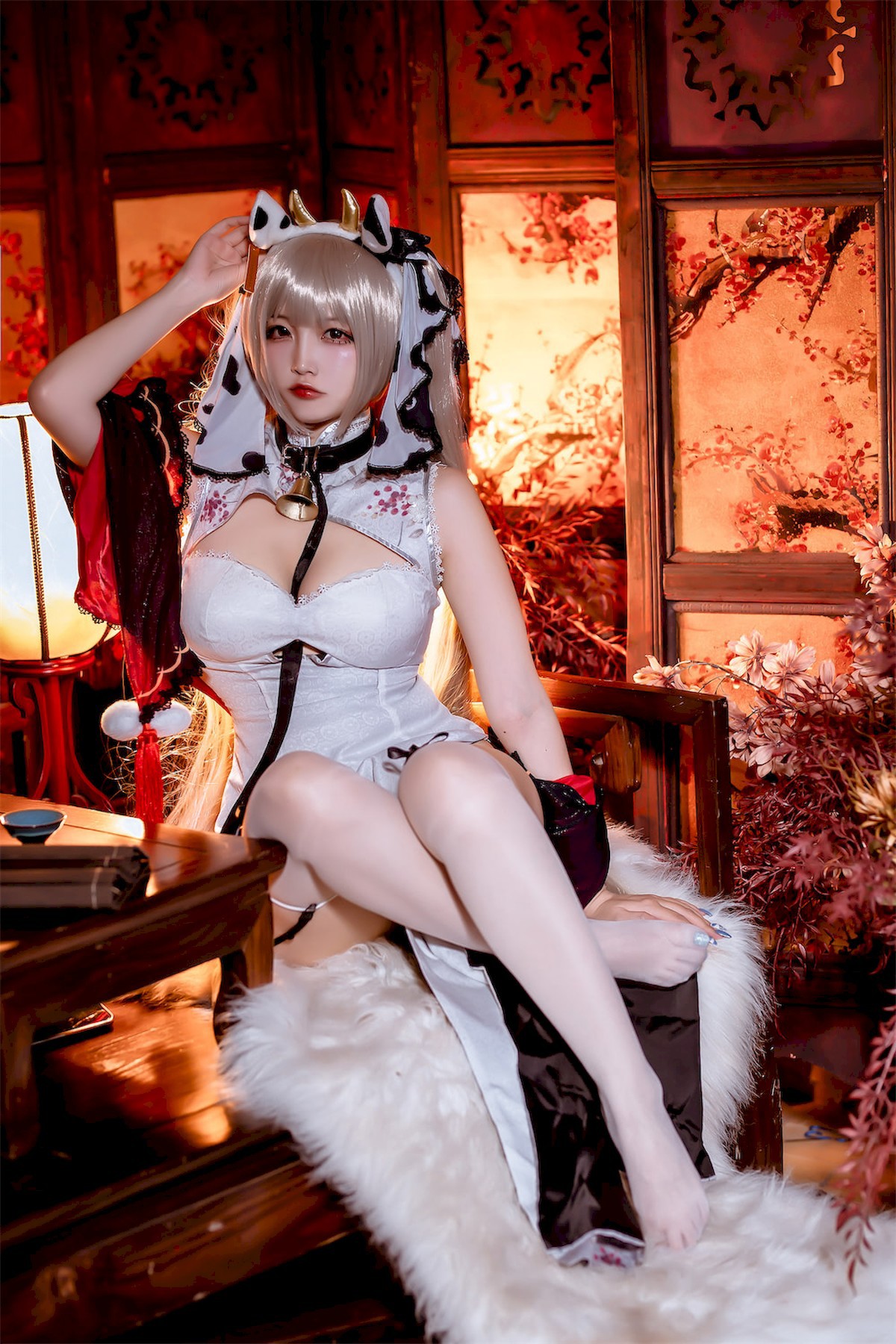 Cosplay Nisa Azur Lane Awesome Cheongsam