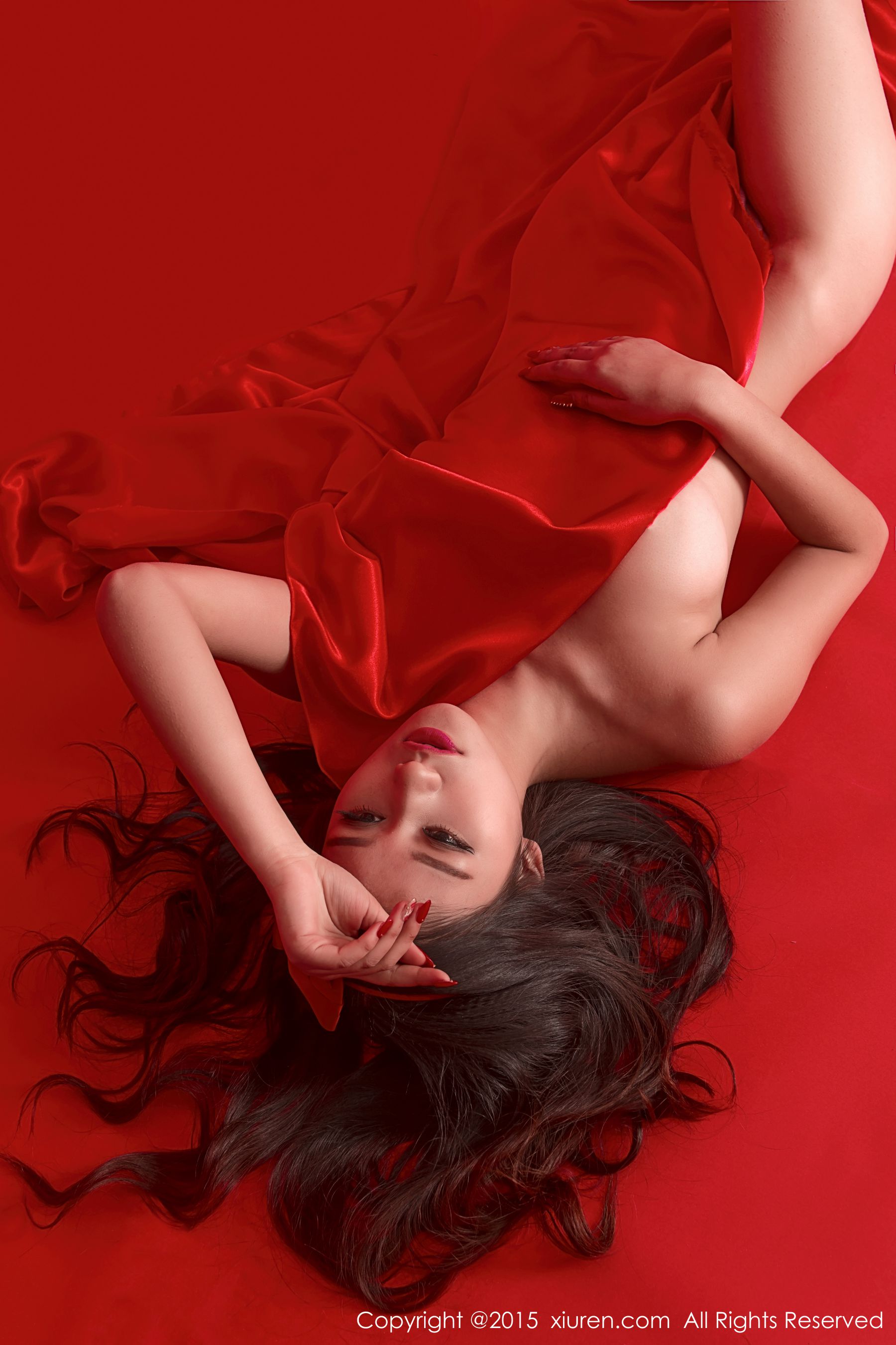 Sister Shi Yu's Red Background Theme Xiuren No.282