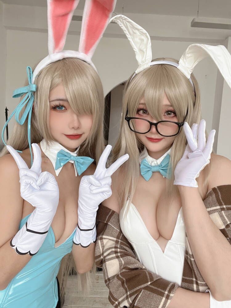 Momoko Kwai Aoi & amp Guaxi sauce & nbsp ba rabbit cos double book 93p-272MB