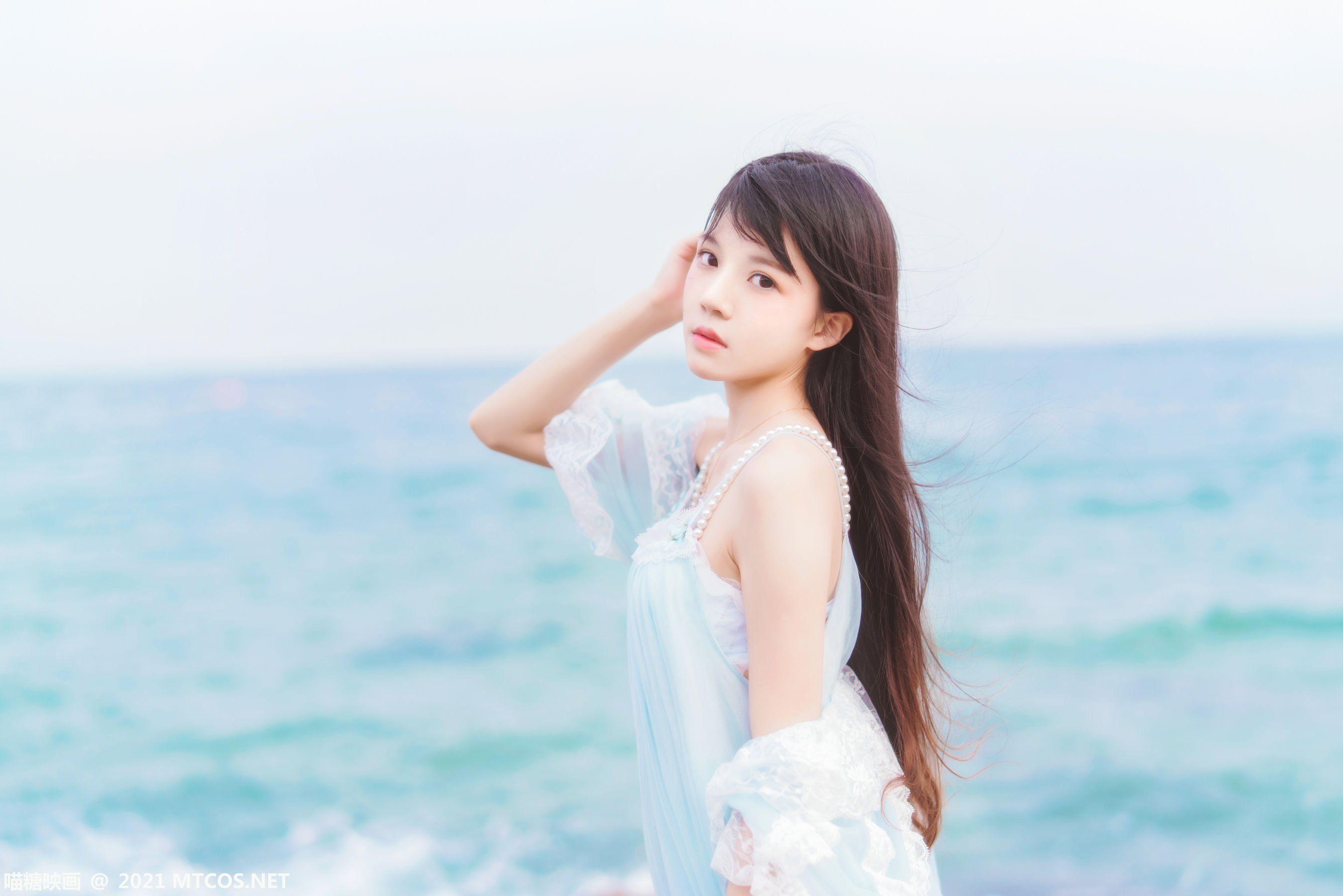 Meow Sugar Scales VOL.380 Seaside long skirt