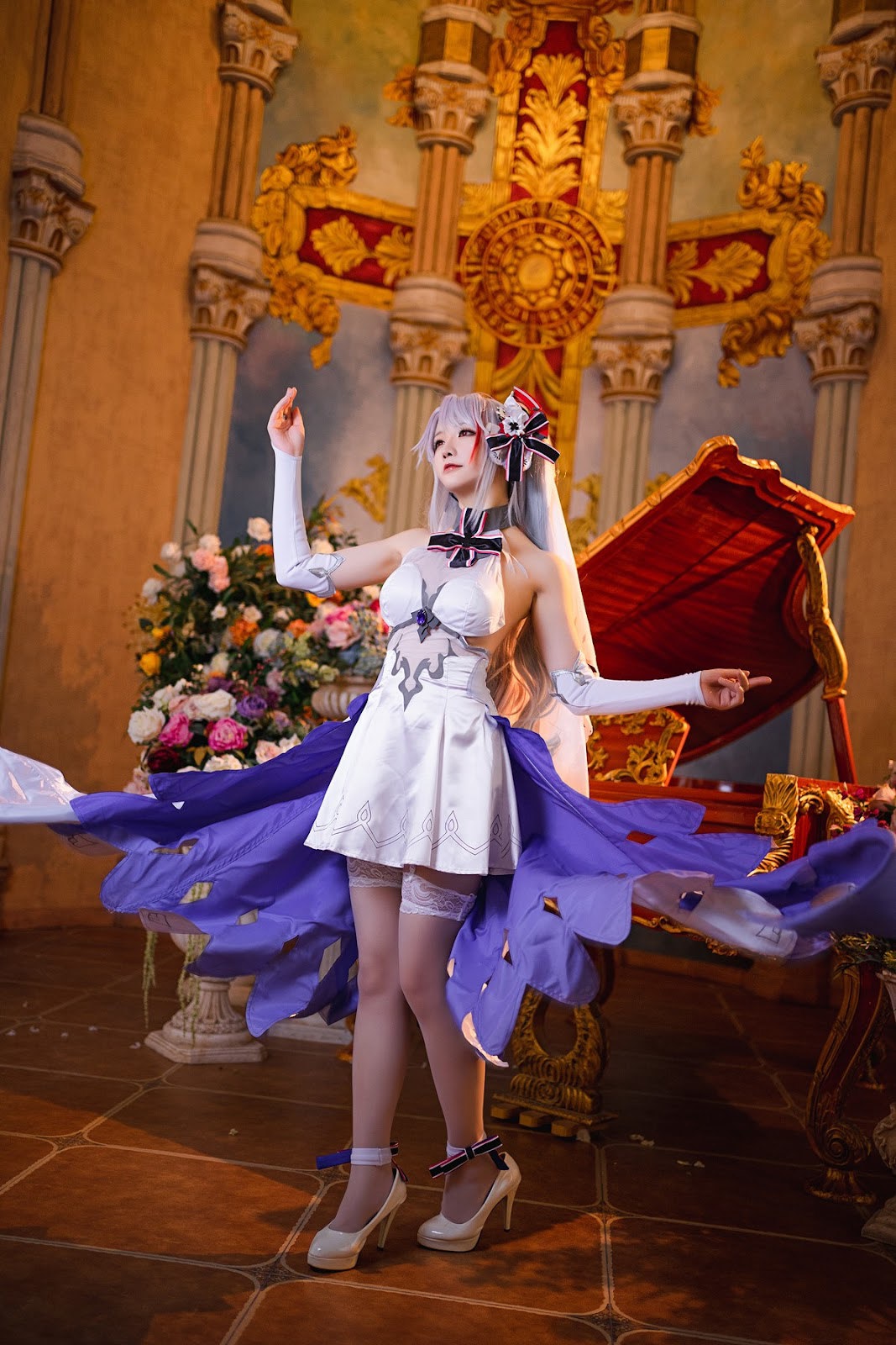 Cosplay Star Chichi Hoshilily Secret Garden Organ Wedding Dress