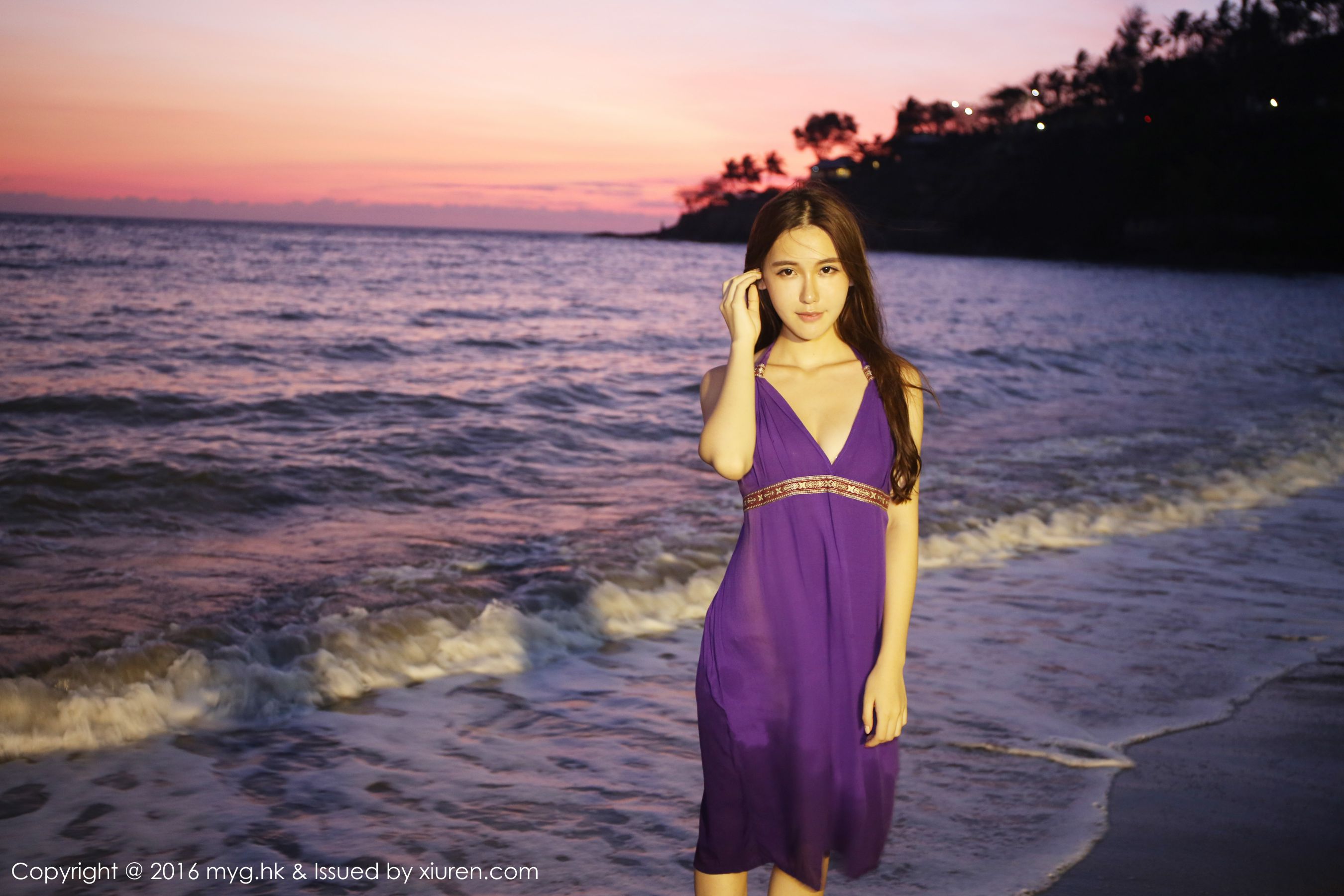 Xiongyu BOBO Longmu Island Travel Beach Beauty Fresh Series Miyuan Pavilion Mygirl VOL.191