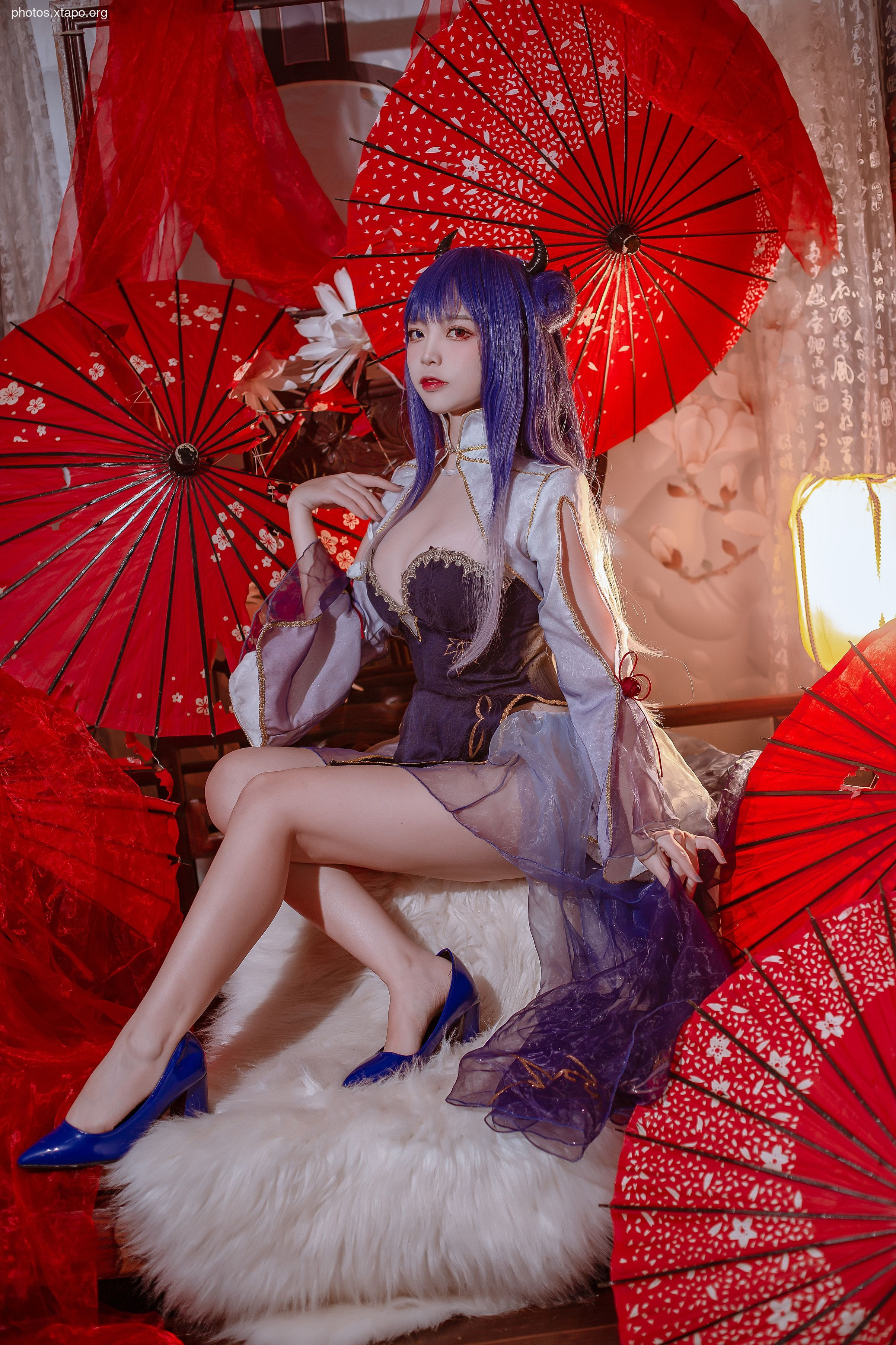 Popular coser Nisa - Blue Ibuki Cheongsam 29P-197MB