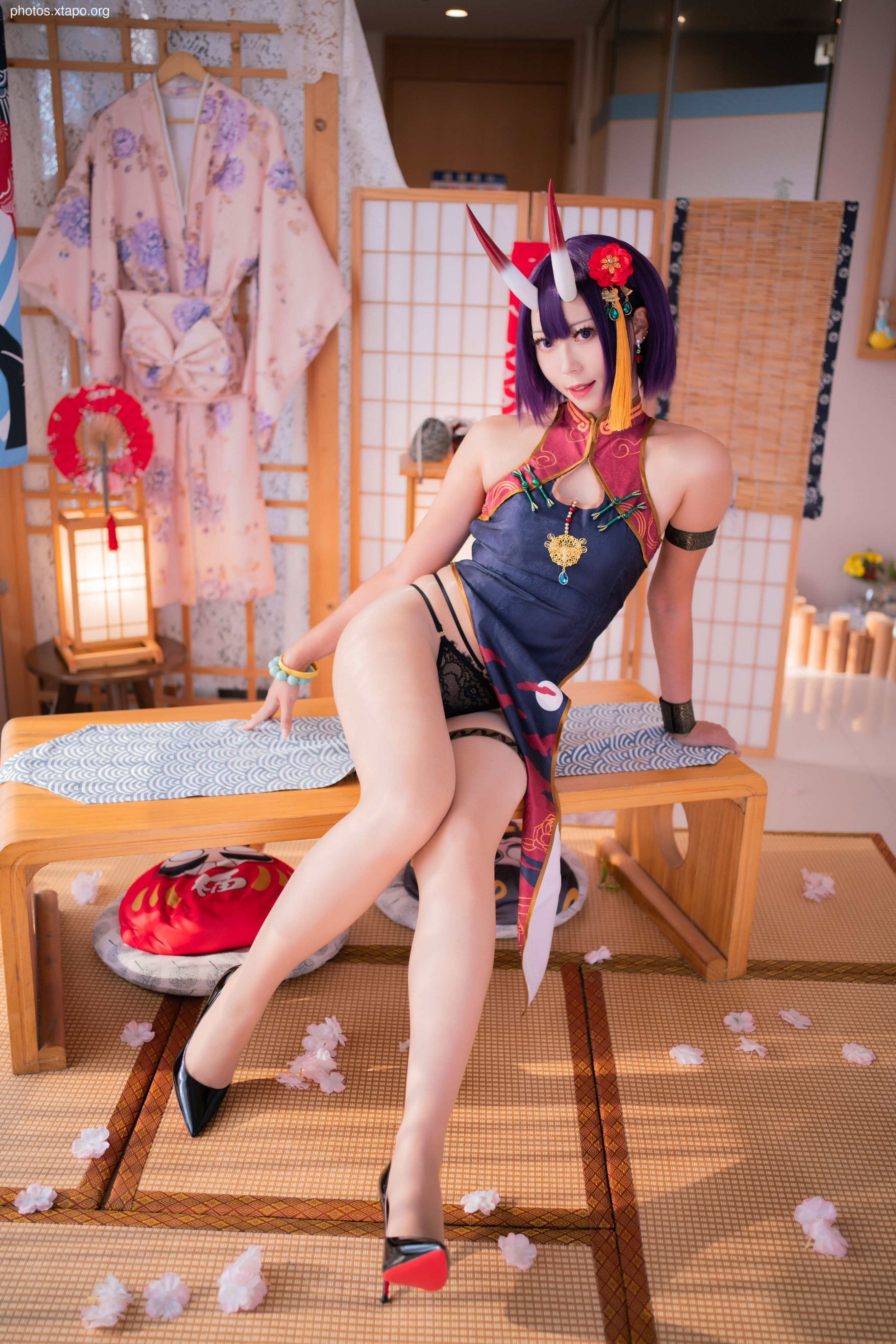 Money cold wine swallow high waist cheongsam 66P1V-5.16GB