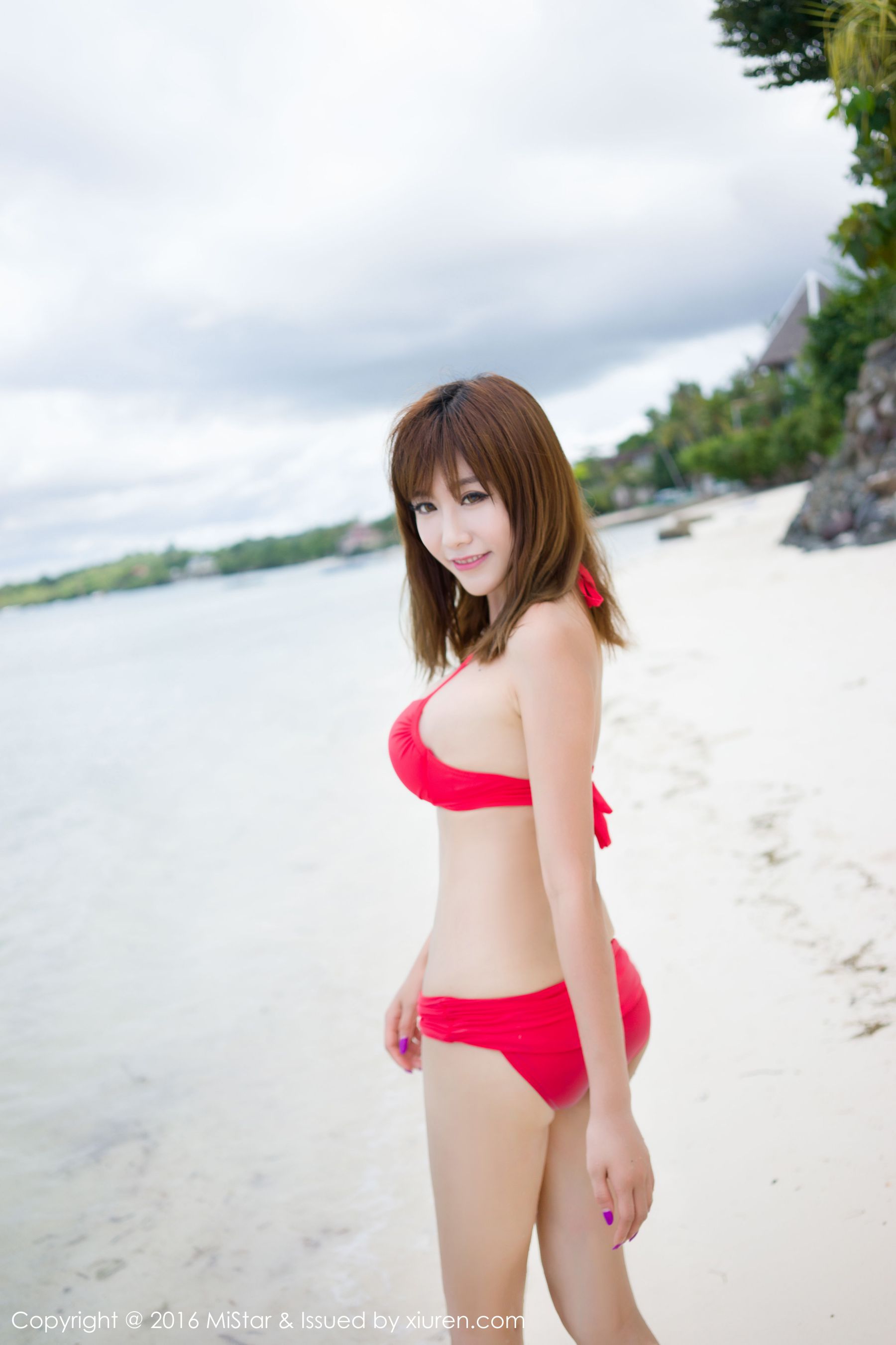 Cheng Xiaoya is not annoying Mint Island Travel white shirtbikini Meiyan Club MISTAR VOL.068