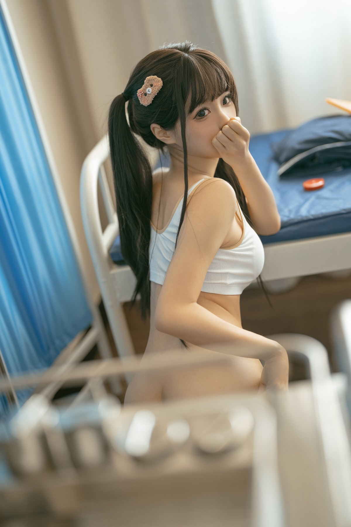 Anime blogger Stupid Mo Mo's physical examination theme Hospital's bed half -ill service, proud busty, the ultimate temptation of the photo 150p